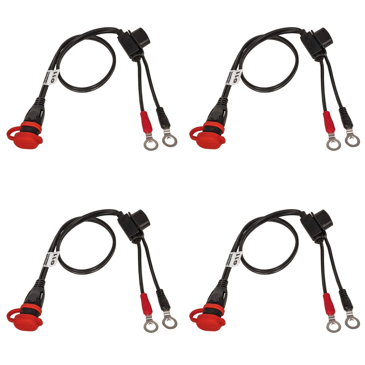 Optimate Cable O-11X4, Ring Terminal Harness, Auto/Marine