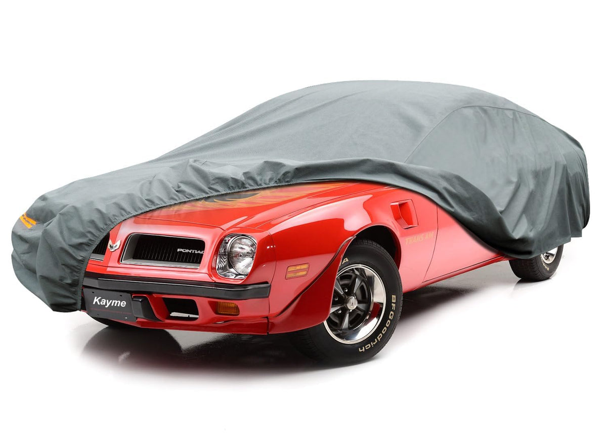 Kayme Heavy Duty Car Cover Custom Fit Pontiac Firebird, Waterproof All Weather For Automobiles,Full Car Cover - Sun, Rain & Uv P