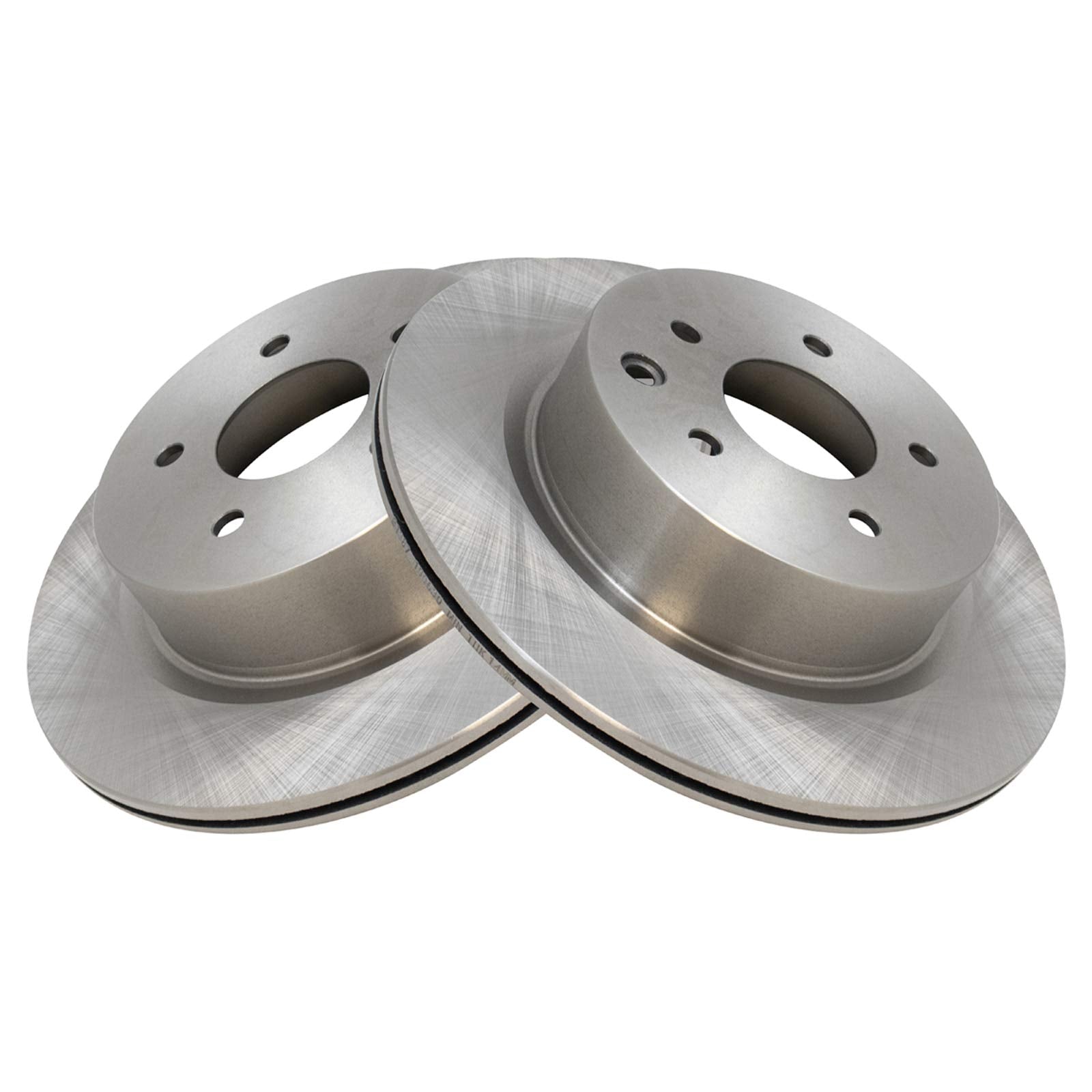 Trq Rear Brake Pad & Rotor Kit Semi-Metallic Compatible With 2013 Infiniti Ex37 2015 Q40 2014-2017 Qx50