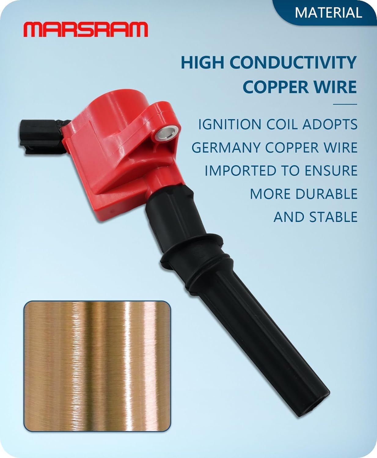 Marsram Ignition Coil Pack Dg508 & Spark Plugs Sp479 Double Iridium For 2000 2001 2002 2003 2004 2005 2006 2007 2008 Ford F150 F