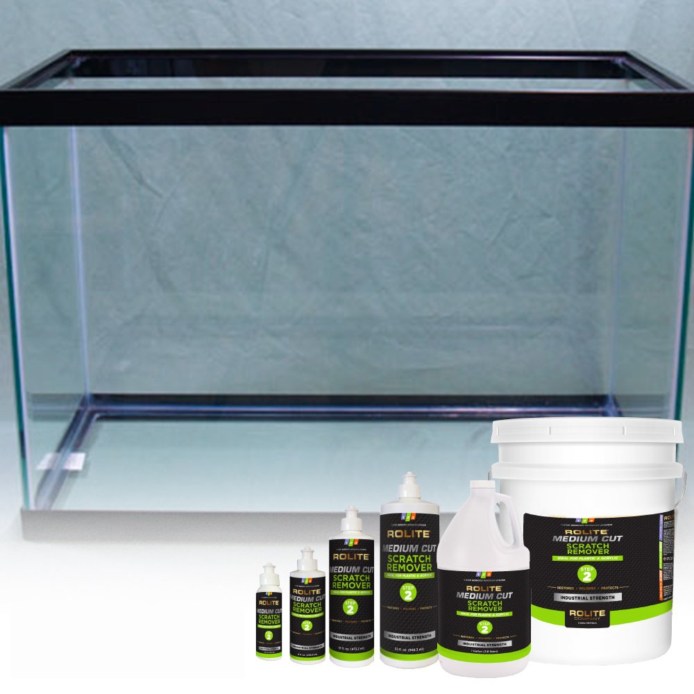 Rolite Medium Cut Scratch Remover for Plastic & Acrylic Surfaces Including Marine Strataglass & Eisenglass, Headlights, Aquarium