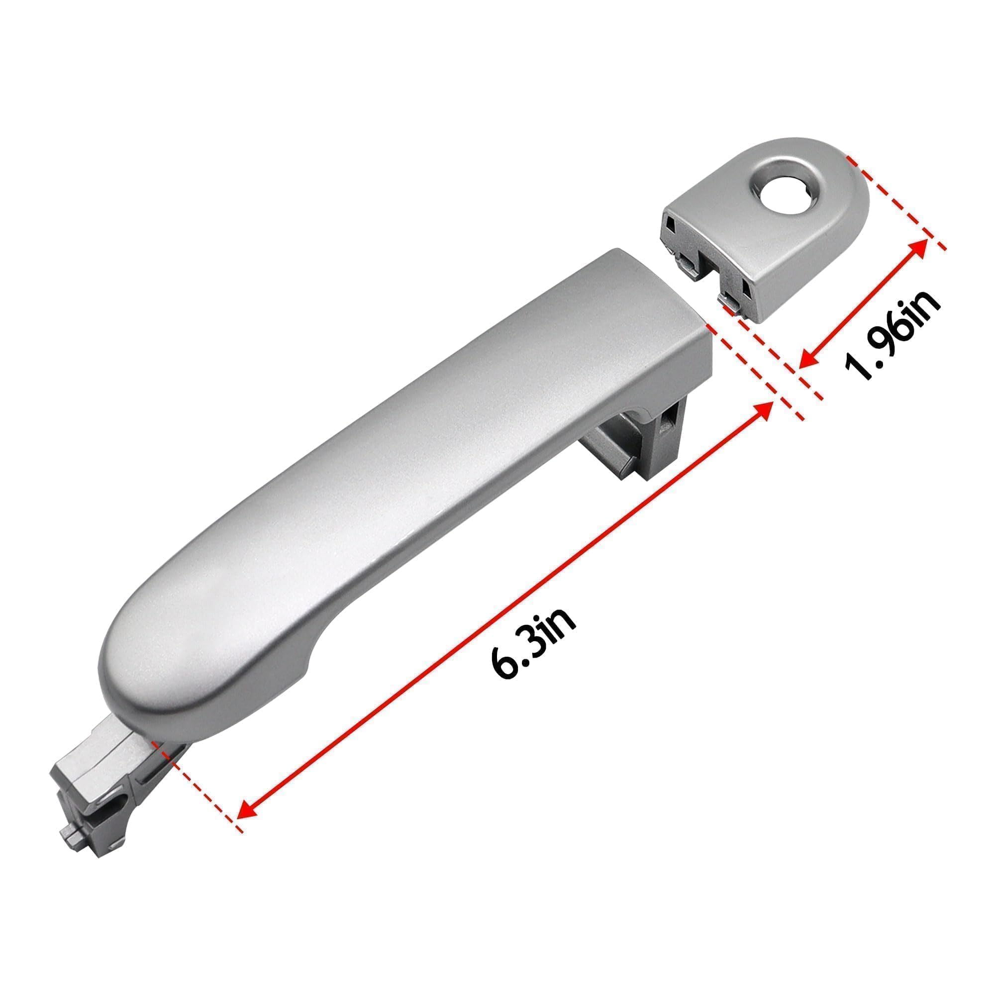 LoloWheat Door Handle with Keyhole Front Left Driver Side Exterior Door Handle Fit for Nissan Versa 2007-2011 for Nissan Tiida 2