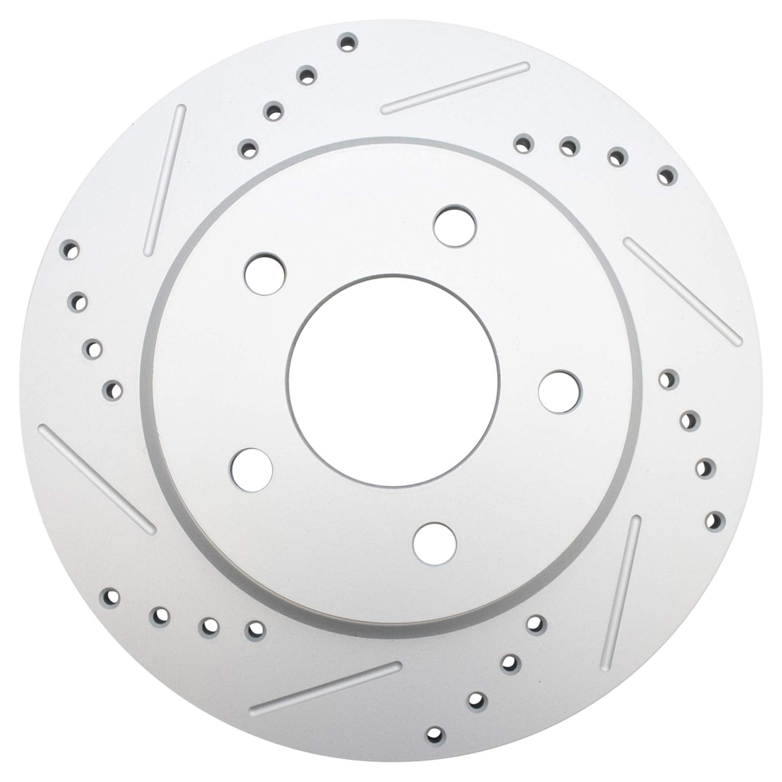 Trq Rear Performance Brake Rotors Set Premium G-Coated Compatible With 2004-2013 Mazda 3