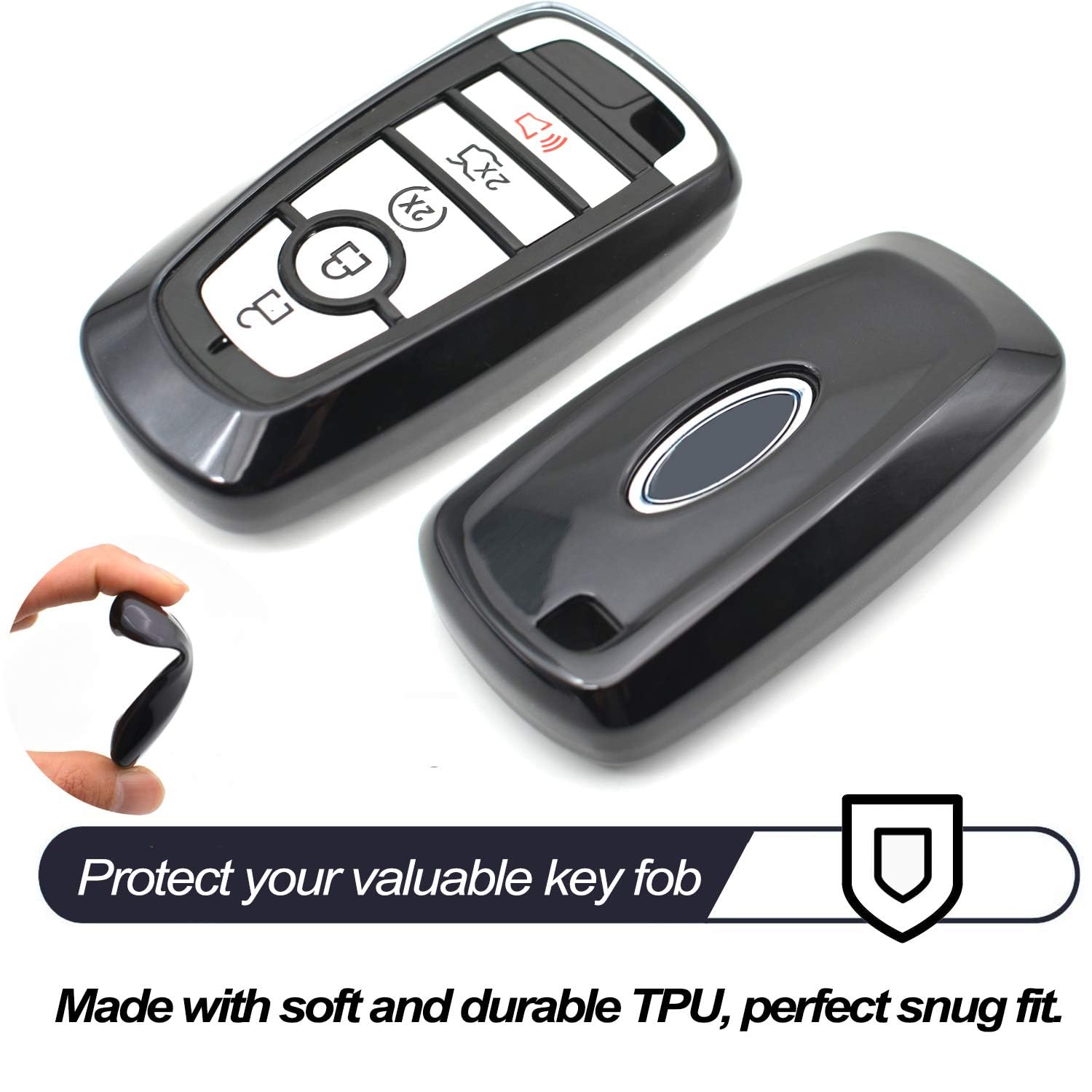 Mechcos Fit For Ford Edge Mustang Explorer Bronco Escape Expedition Maverick F-150 Lightning F-250 F-350 F-450 F-550 Super Duty