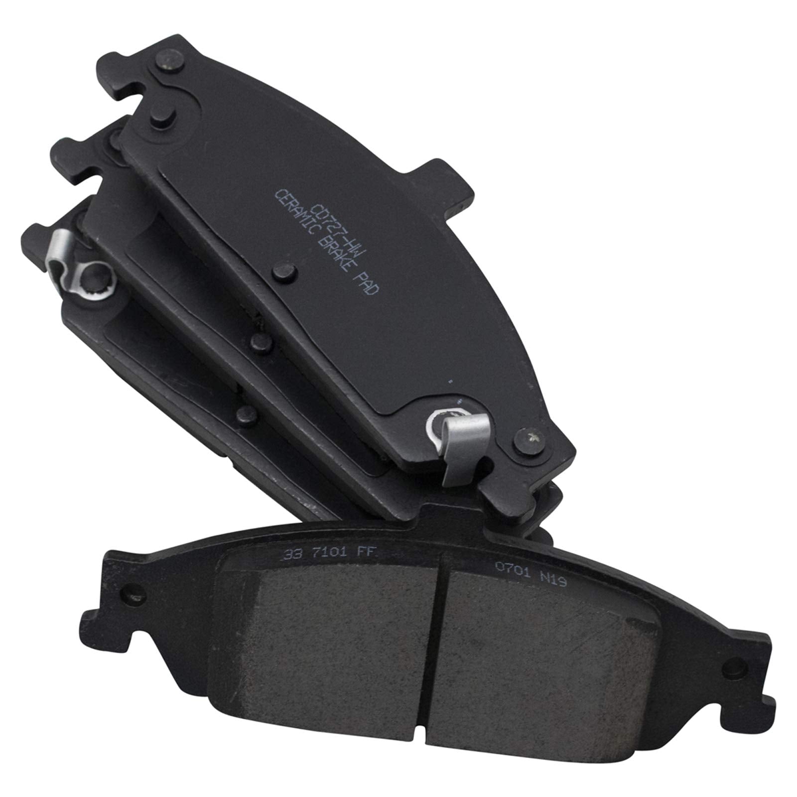 Trq Front Brake Pads Ceramic Compatible With 2004-2005 Chevrolet Classic 1997-2003 Malibu 1999-2004 Oldsmobile Alero 1997-1999 C