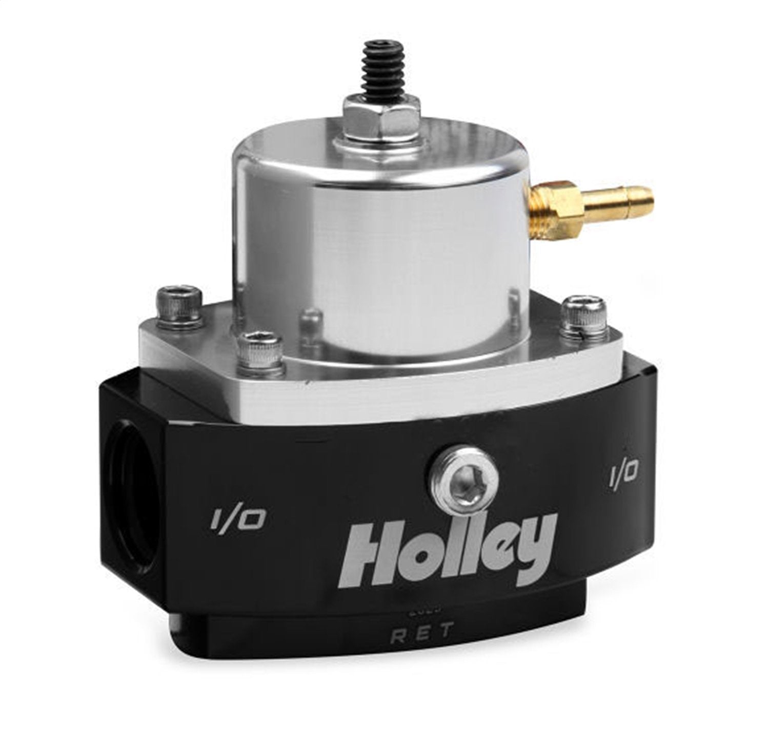 Holley Performance 12-880 Adjustable Billet By-Pass Fuel Regulator, Black (12880)