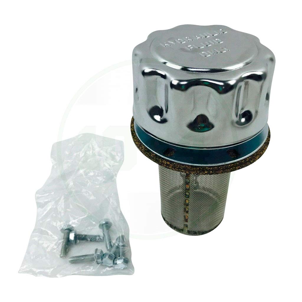 Buyers Product Hydraulic Filler-Strainer Breather Cap - 40 Micron Filtration, Model Number Tfa005715, Gray