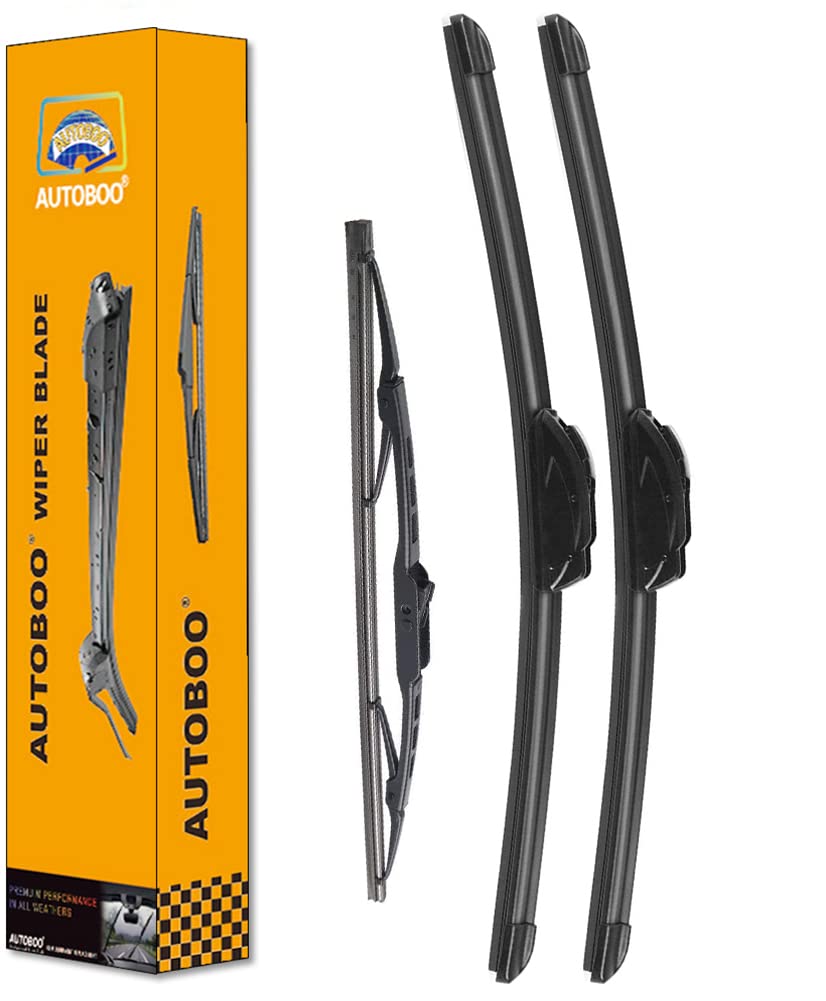 AUTOBOO 26''+20'' Windshield Wipers with 16'' Rear Wiper Blade Replacement for Dodge Grand Caravan 2008-2012 2013 2014 2015 2016