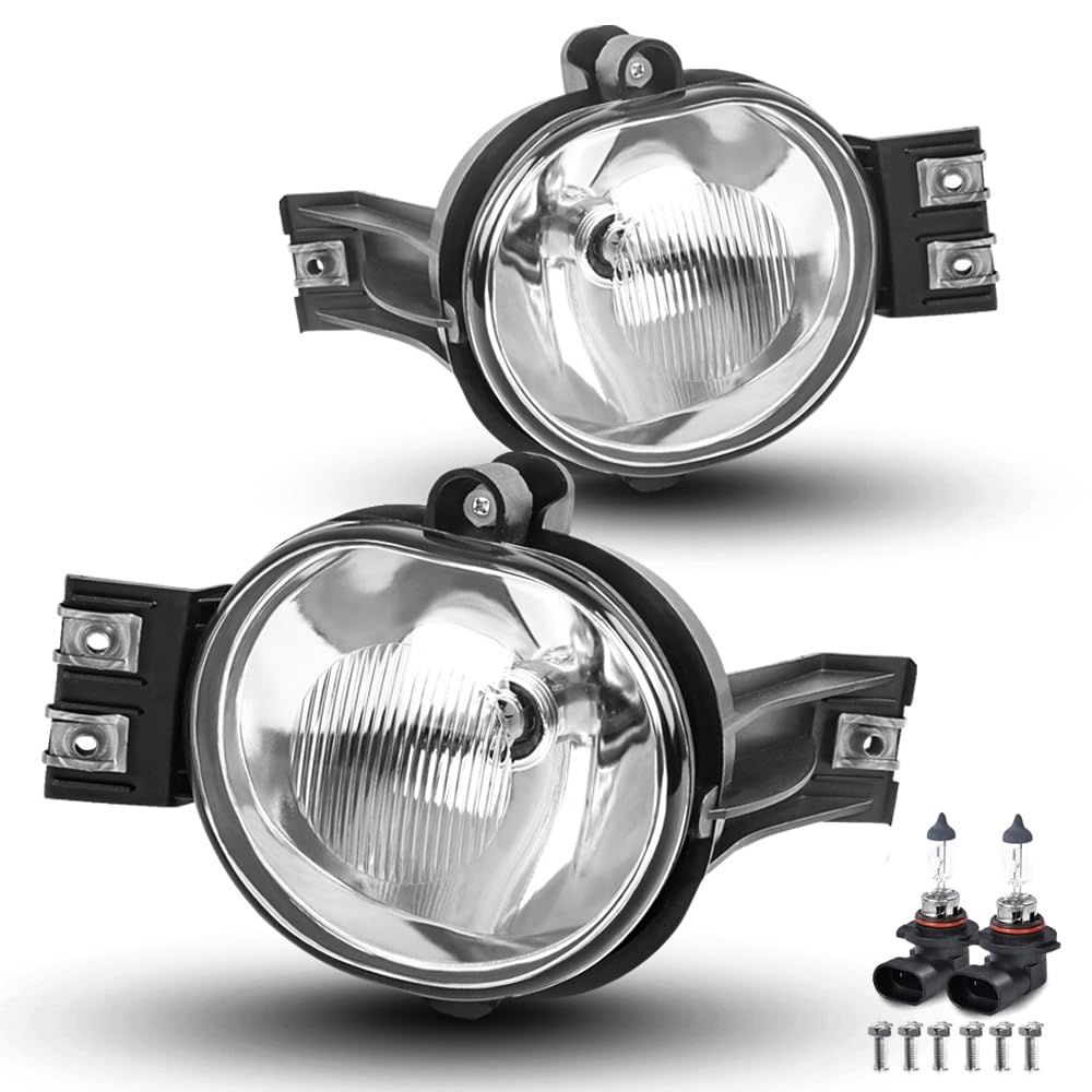 Pit66 Front Bumper Led Fog Lights, Compatible With 2002-2008 Dodge Ram 1500/2003-2009 Dodge Ram 2500 3500 Left/Right 55077475Ae,