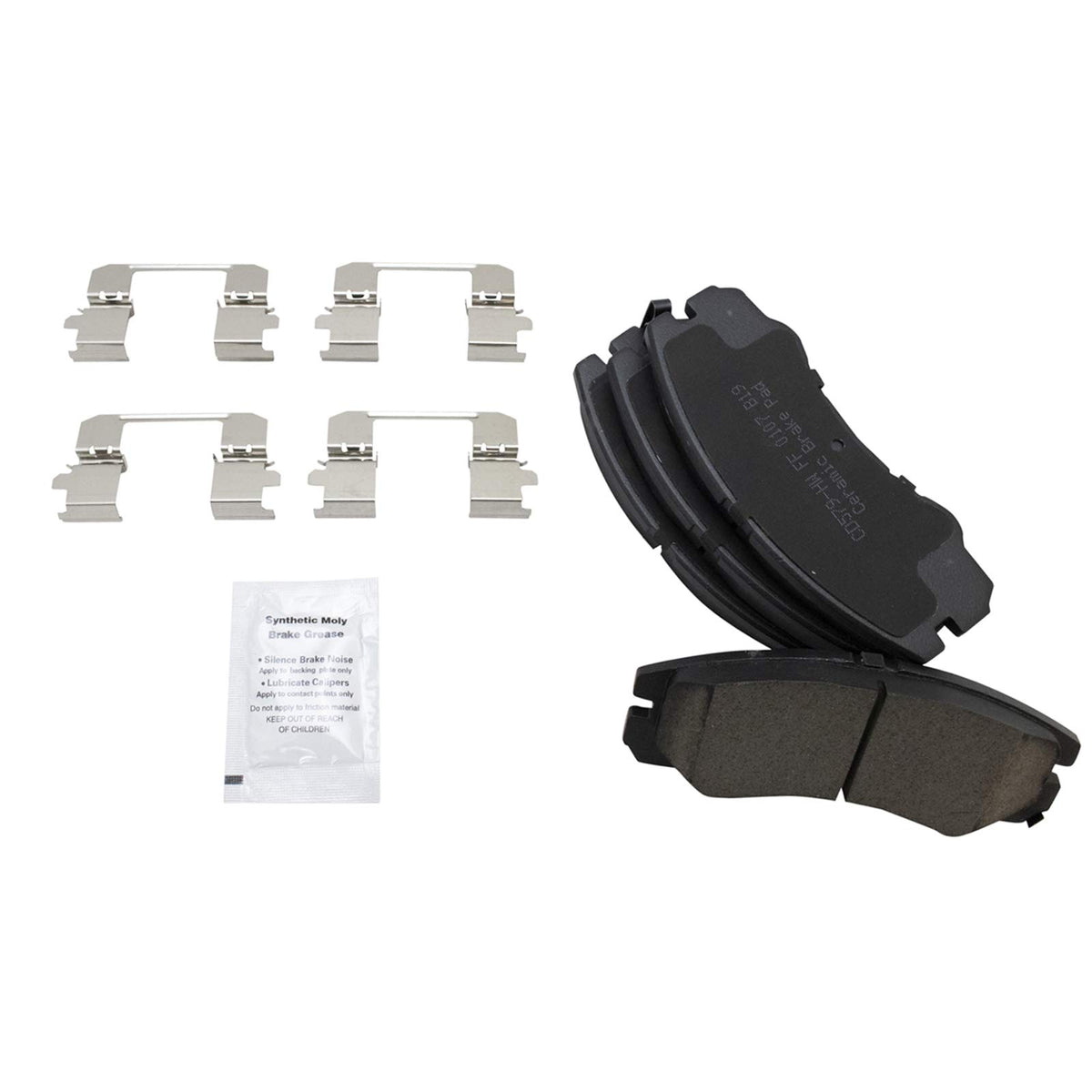 TRQ Front Brake Pads Ceramic Compatible with 1996-1999 Acura SLX 1994-2001 Honda Passport 1994-2000 Isuzu Amigo 2002-2004 Axiom 