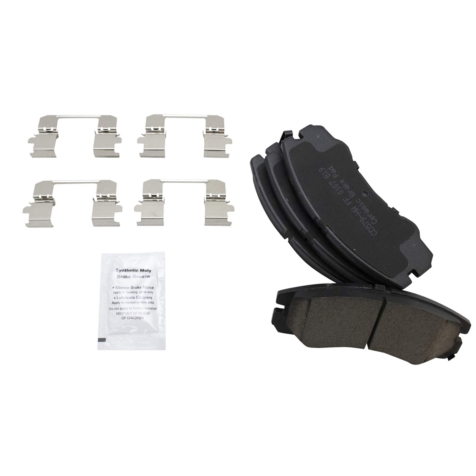 Trq Front Brake Pad & Rotor Kit Brake Pads Brake Rotor Ceramic Compatible With 2002-2004 Isuzu Axiom
