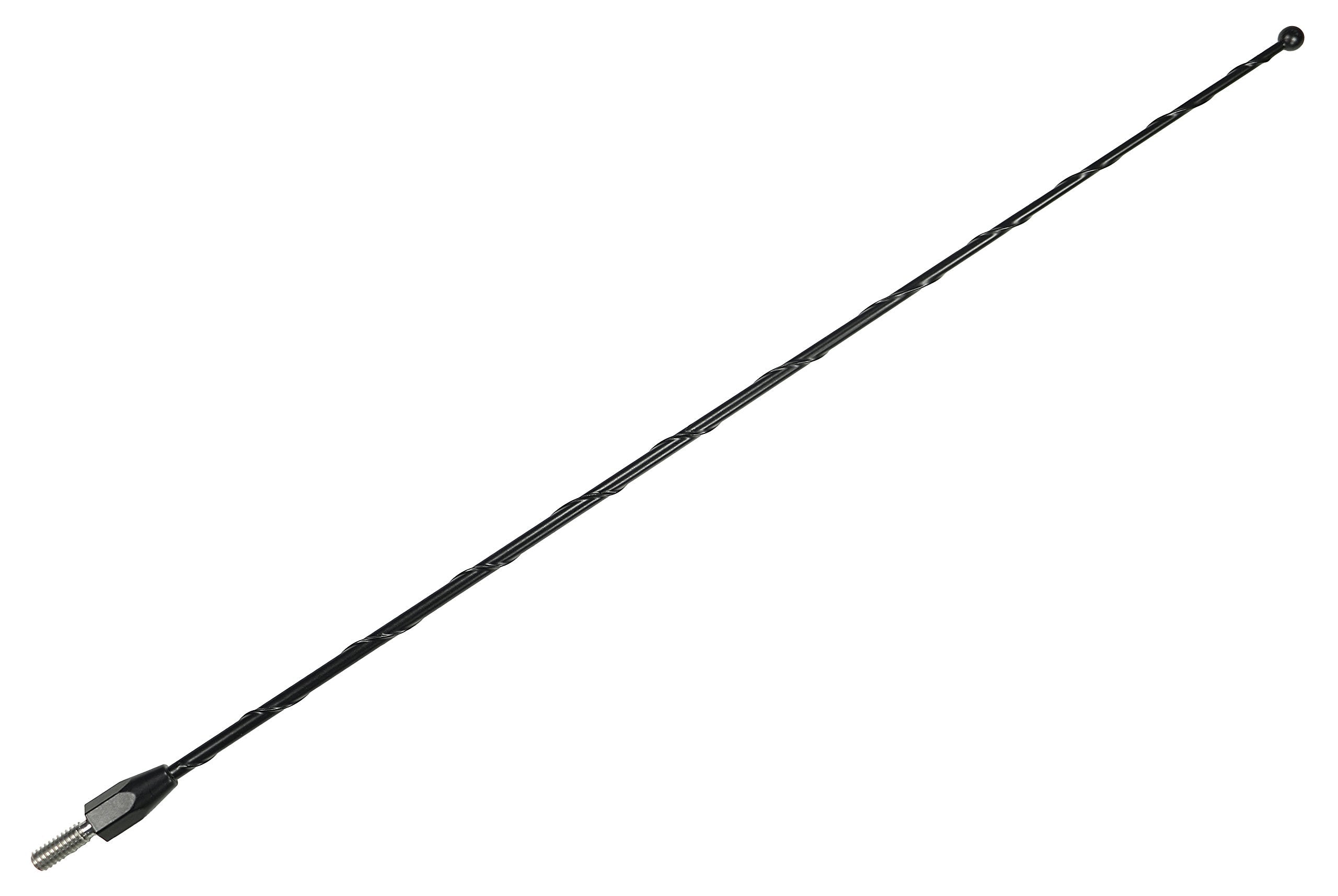 Antennamastsrus - 15 Inch Black Antenna Is Compatible With Toyota Tundra (2000-2020) - Spiral Wind Noise Cancellation - Spring Steel Construction - Stainless Steel Threading