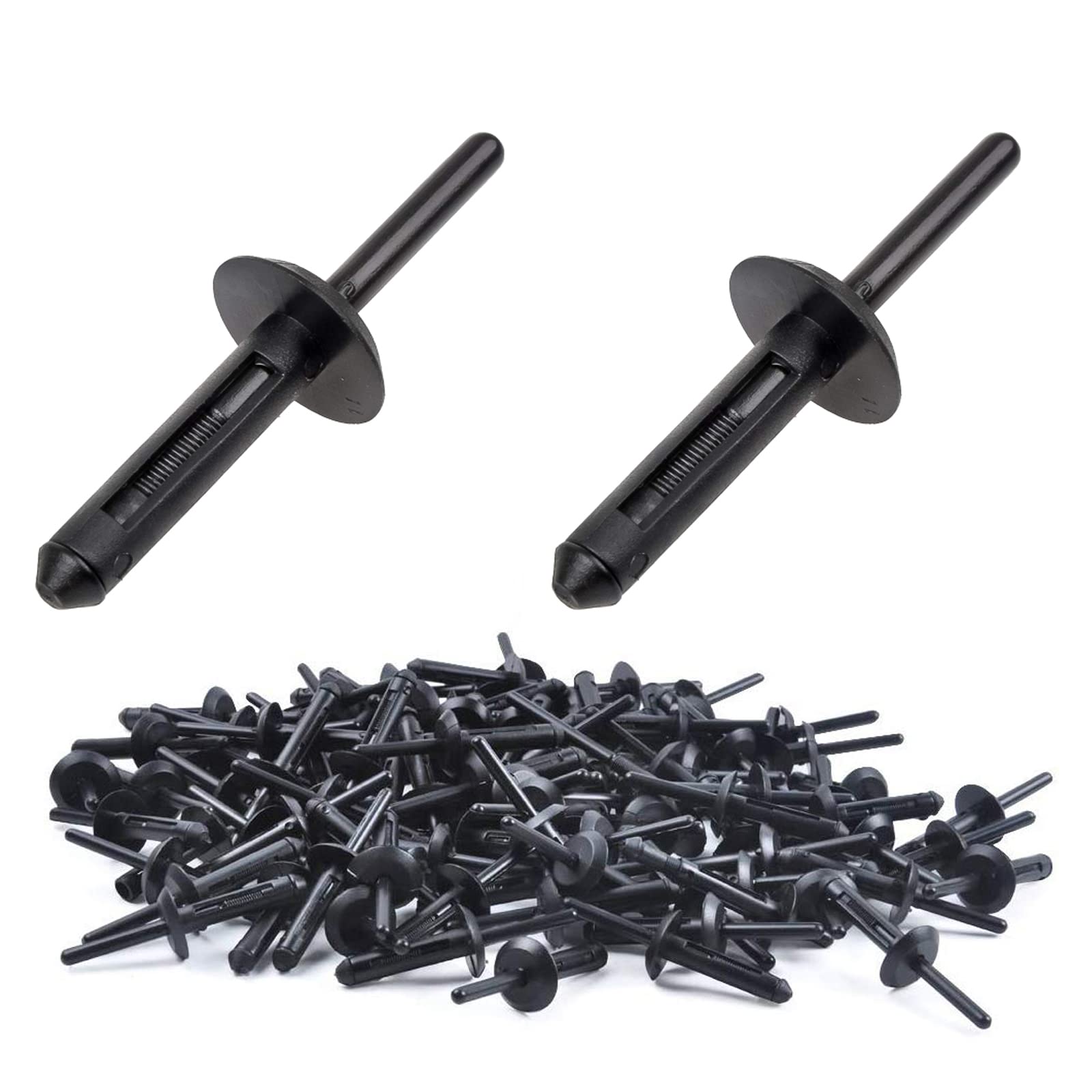 Niteguy 140Pcs Plastic Rivet Clip,Plastic Fasteners Kit Fender Liner Fastener Rivet, For Ford Gmc,Jeep Wrangler 07-15,Dodge Aven