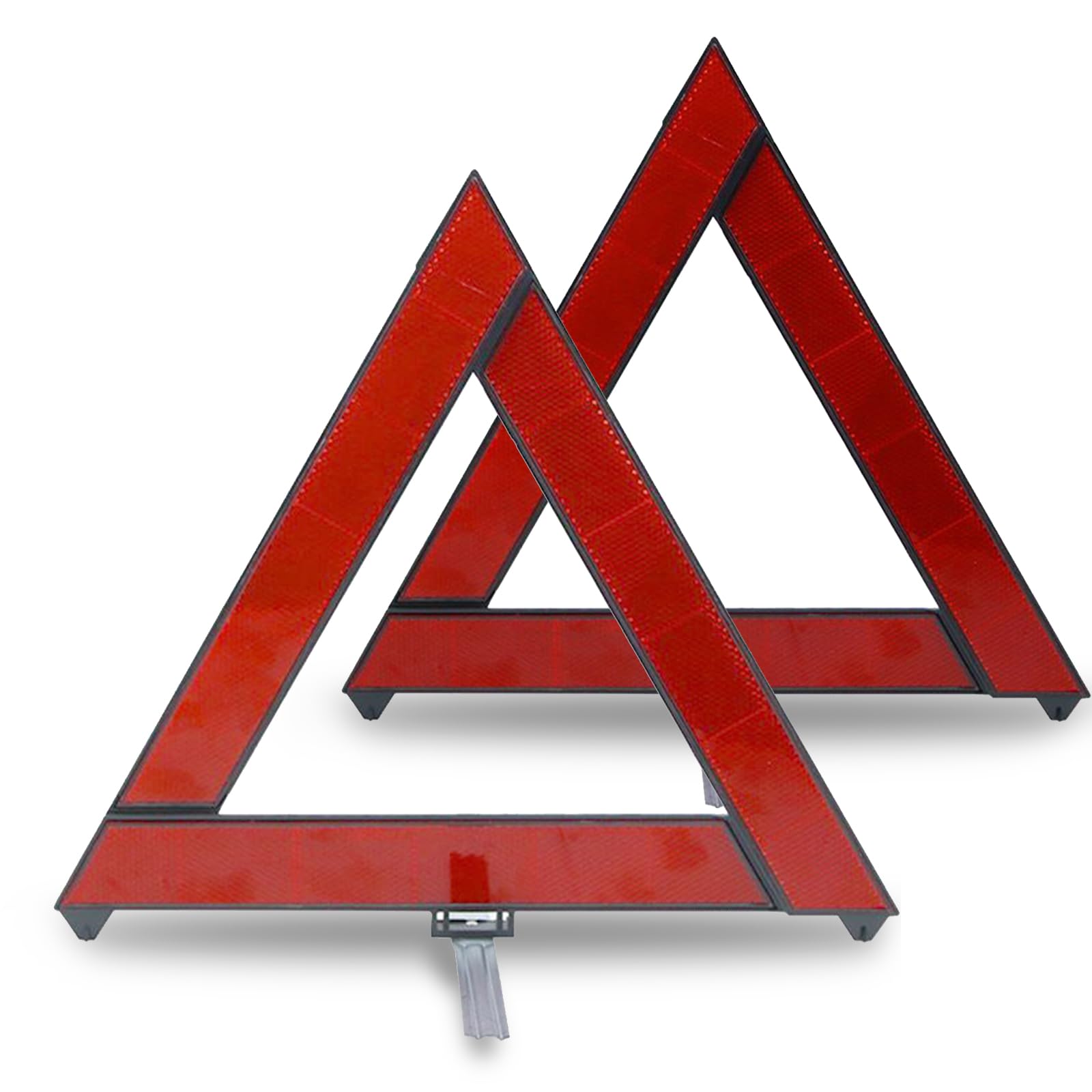 NGHEY 2 PCS Reflective Folding Vehicle Danger Sign, Safety Triangle Kit, Vehicle Breakdown Stop Warning Sign, Fit for Most Car (