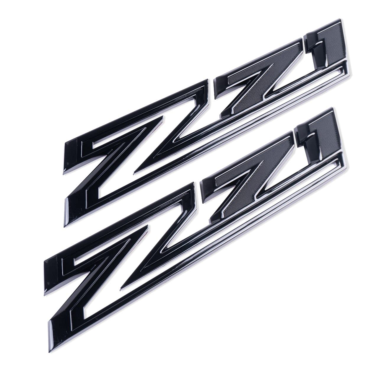2019-2021 Z71 Emblem Badges for Silverado 2PCS (Gloss Black)