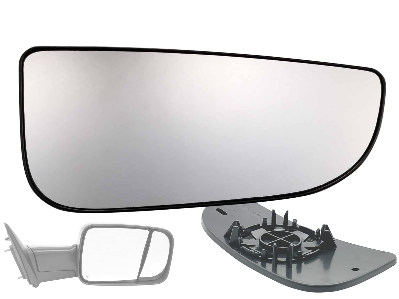 APA Replacement for Towing Mirror Lower Wide View Glass 2009-2022 RAM 1500 2500 3500 Passenger Right Side 68067730AA CH1325125