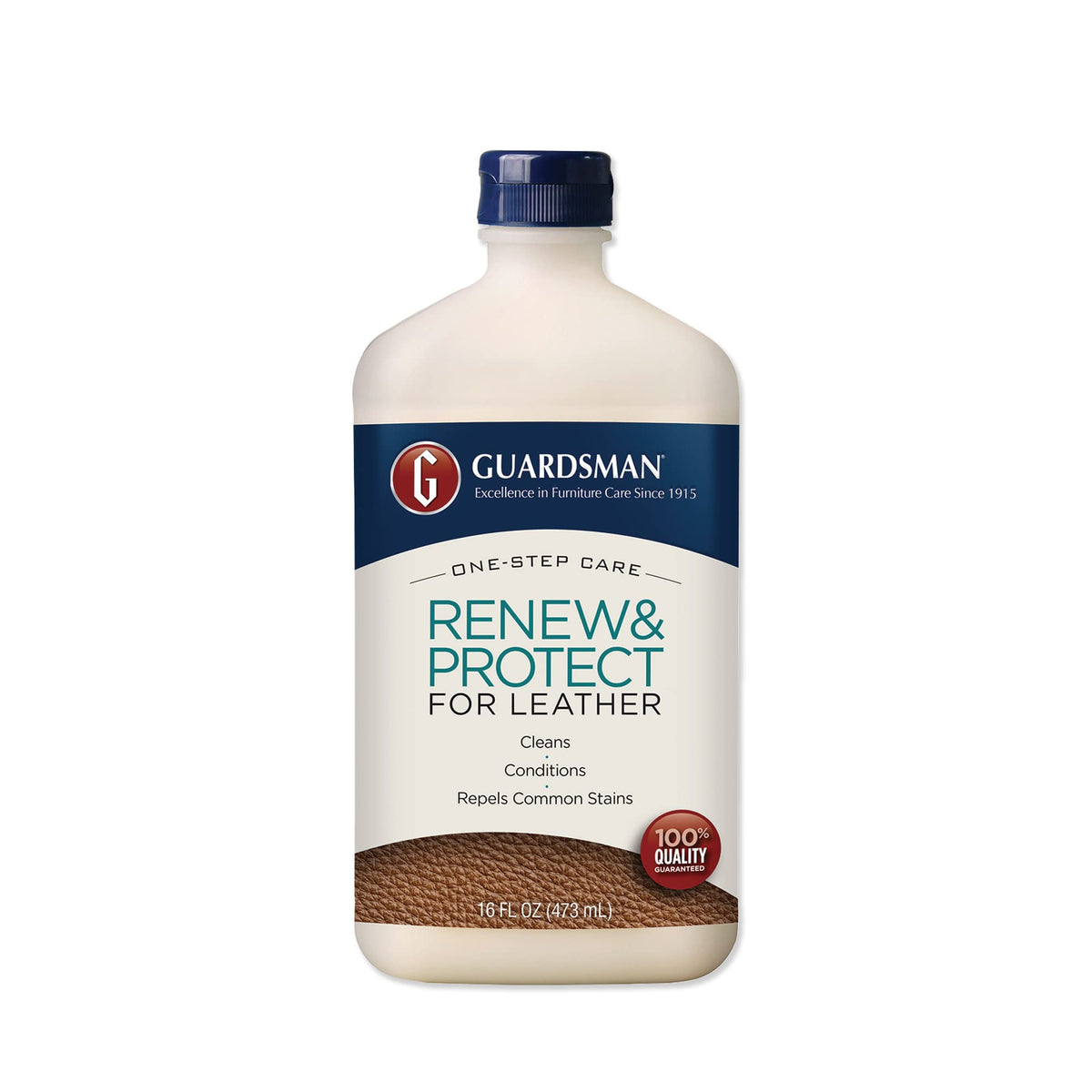 Guardsman Renew & Protect Leather Cleaner, Conditioner, And Protector For Leather Furniture & Car Interiors | Small Leather Goods And Leather Shoe Cleaner, 16 Fluid Ounces