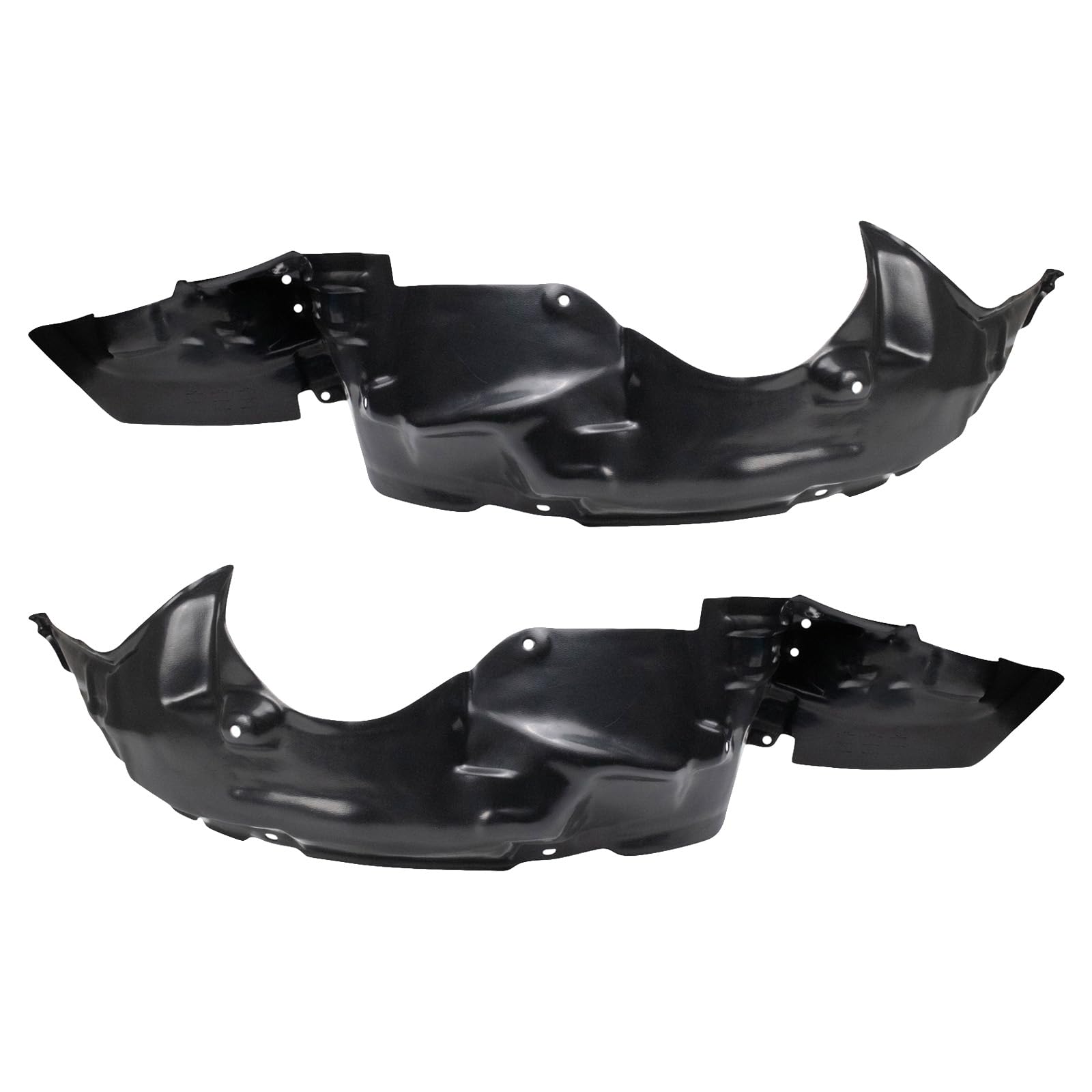 Trq Front Inner Fender Liner Set Compatible With 2001-2002 Toyota Corolla To1248118 To1249118