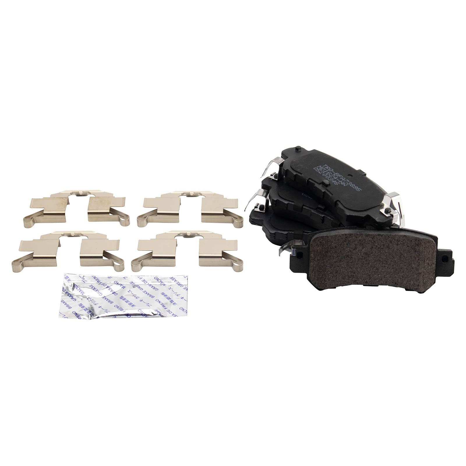 Trq Rear Brake Pad & Rotor Kit Brake Pads Brake Rotor Semi-Metallic Compatible With 2016-2018 Mazda Cx-3