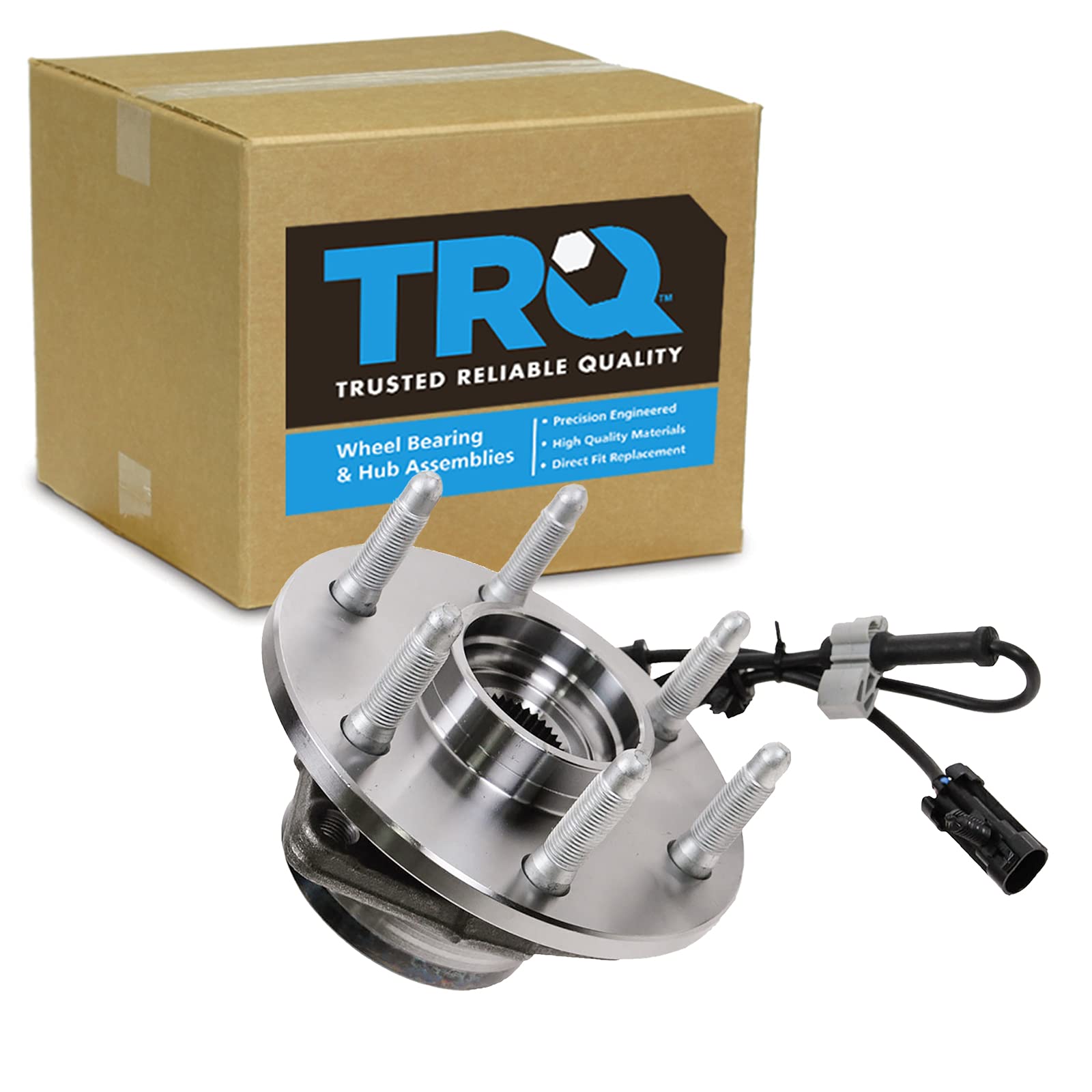 Trq Front Wheel Bearing & Hub Assembly 4Wd With Abs Sensor Compatible With 2002-2006 Cadillac Escalade 2003-2006 Escalade Esv Es