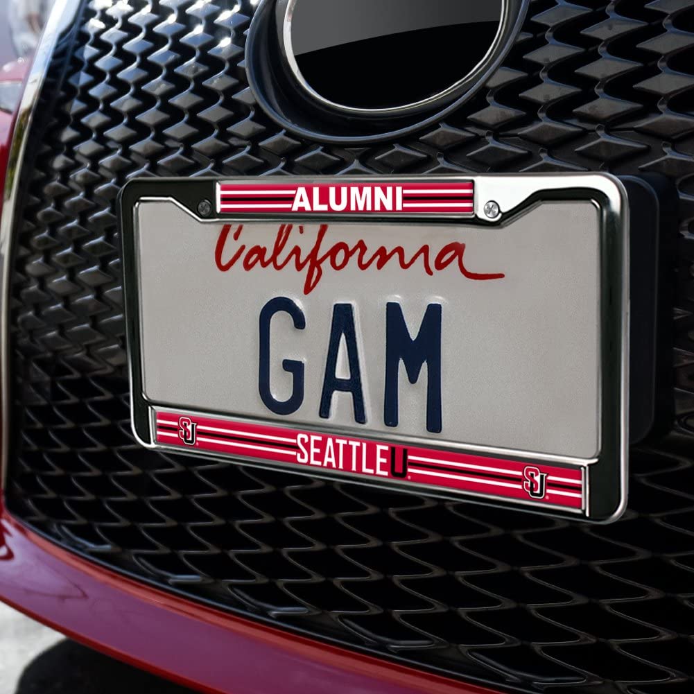 GRAPHICS & MORE Metal License Plate Frame - Seattle University Alumni - Full Size, One Size