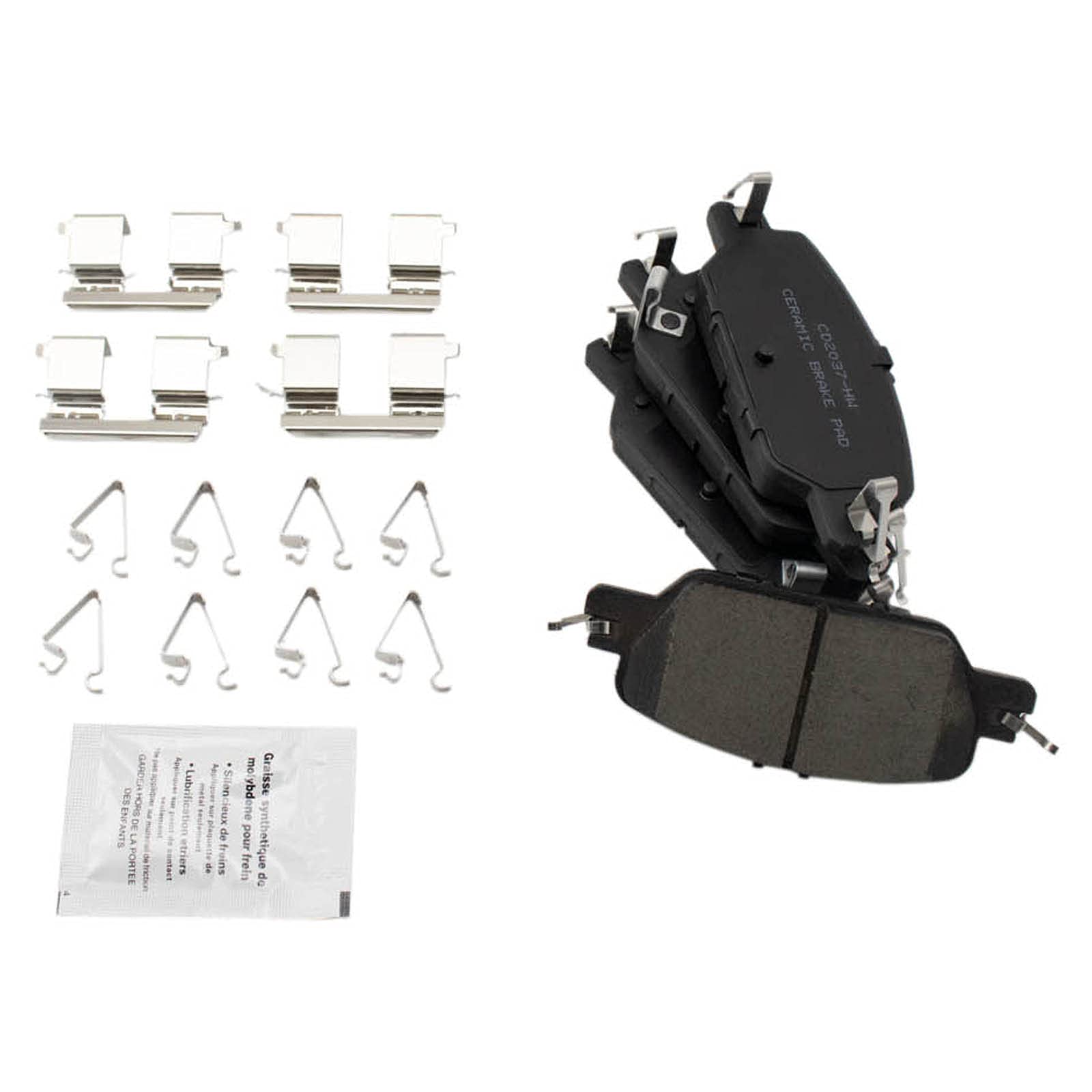 Trq Rear Brake Pad & Rotor Kit Brake Pads Brake Rotor Ceramic Premium G-Coated Compatible With 2017-2020 Honda Cr-V