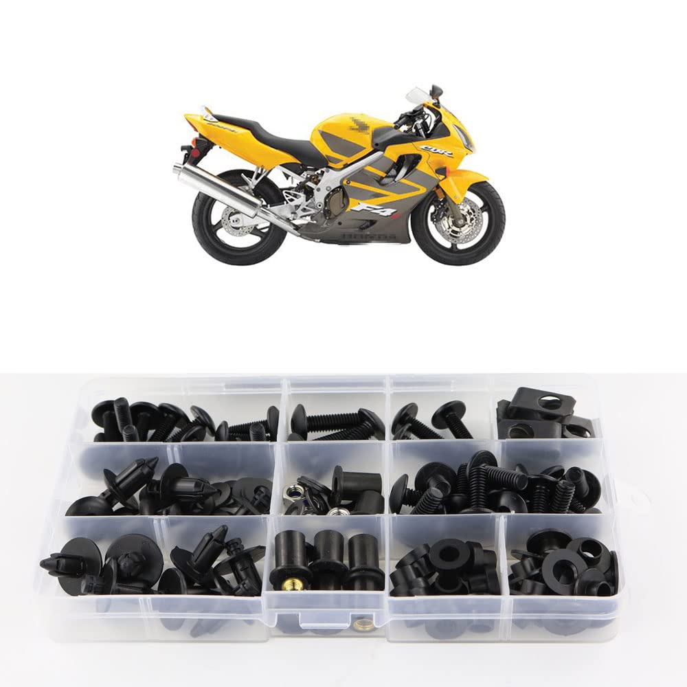 Xitomer Full Sets Fairing Bolts Kits, Fit For Cbr600 F4 F4I 1999 2000 2001 2002 2003 2004 2005 2006 2007, Mounting Kits Grommets