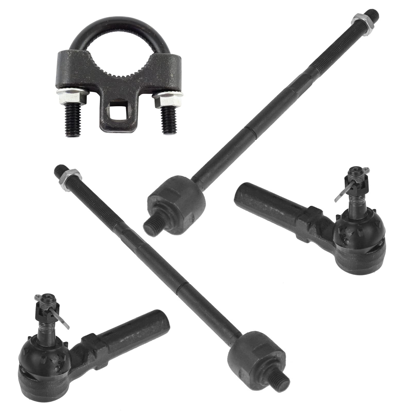 TRQ Front Tie Rod Set Compatible with 2001-2010 Chrysler PT Cruiser 2000-2005 Dodge Neon 2000-2001 Plymouth