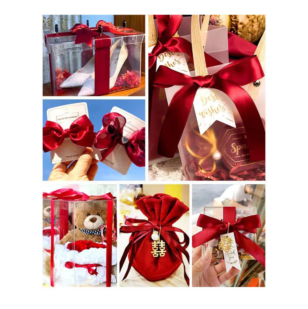 Ihkfilan Double Face Satin Ribbon (Wine)