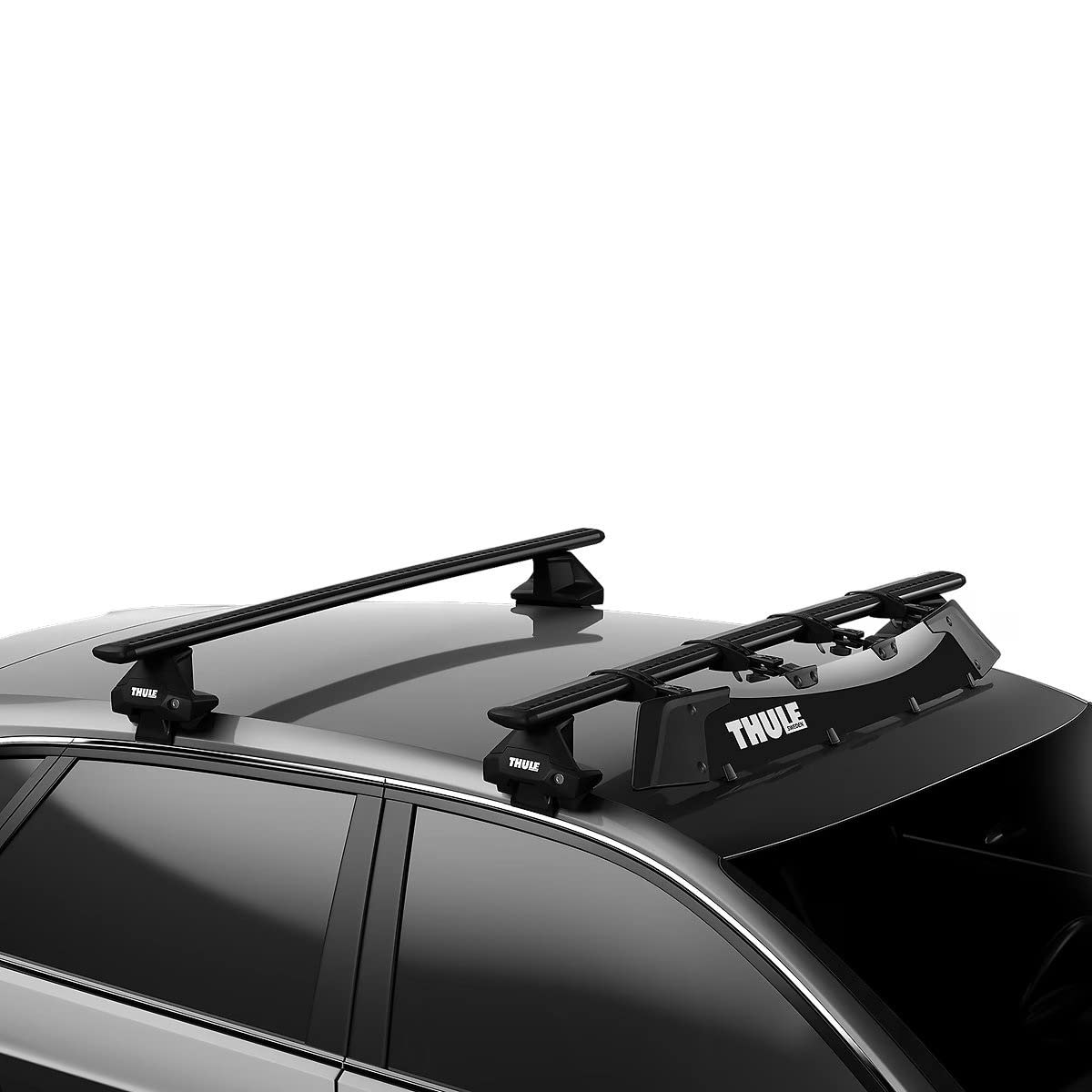 Thule AirScreen XT Wind Fairing, Large (44), Black - Optimize Vehicle Aerodynamics, Reduce Wind Noise, One Size