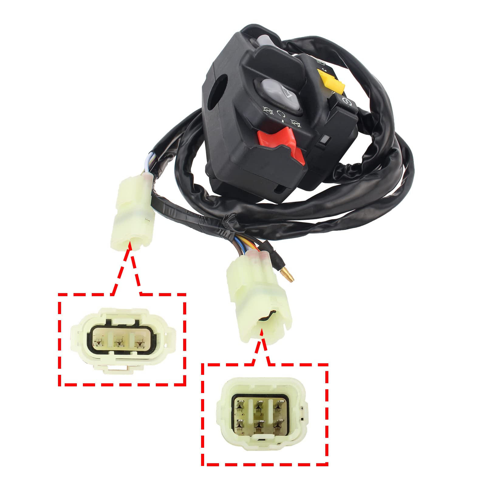 Autokay Handlebar Switch Electric Shift Start Headlight Fits For Honda Foreman 450 Trx450 4X4