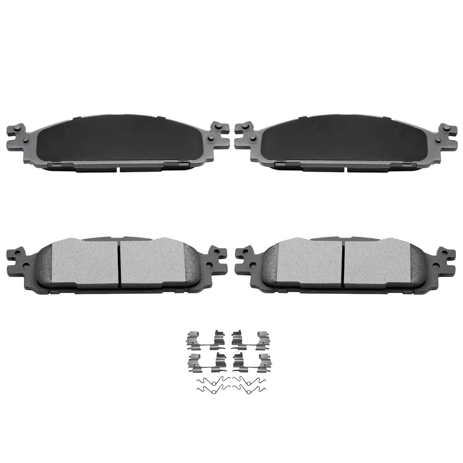 Automuto 4Pcs Front Ceramic Disc Brake Pads Set D1508 For Ford For Explorer 2011-2019, For Ford For Flex 2009-2019, For Ford For