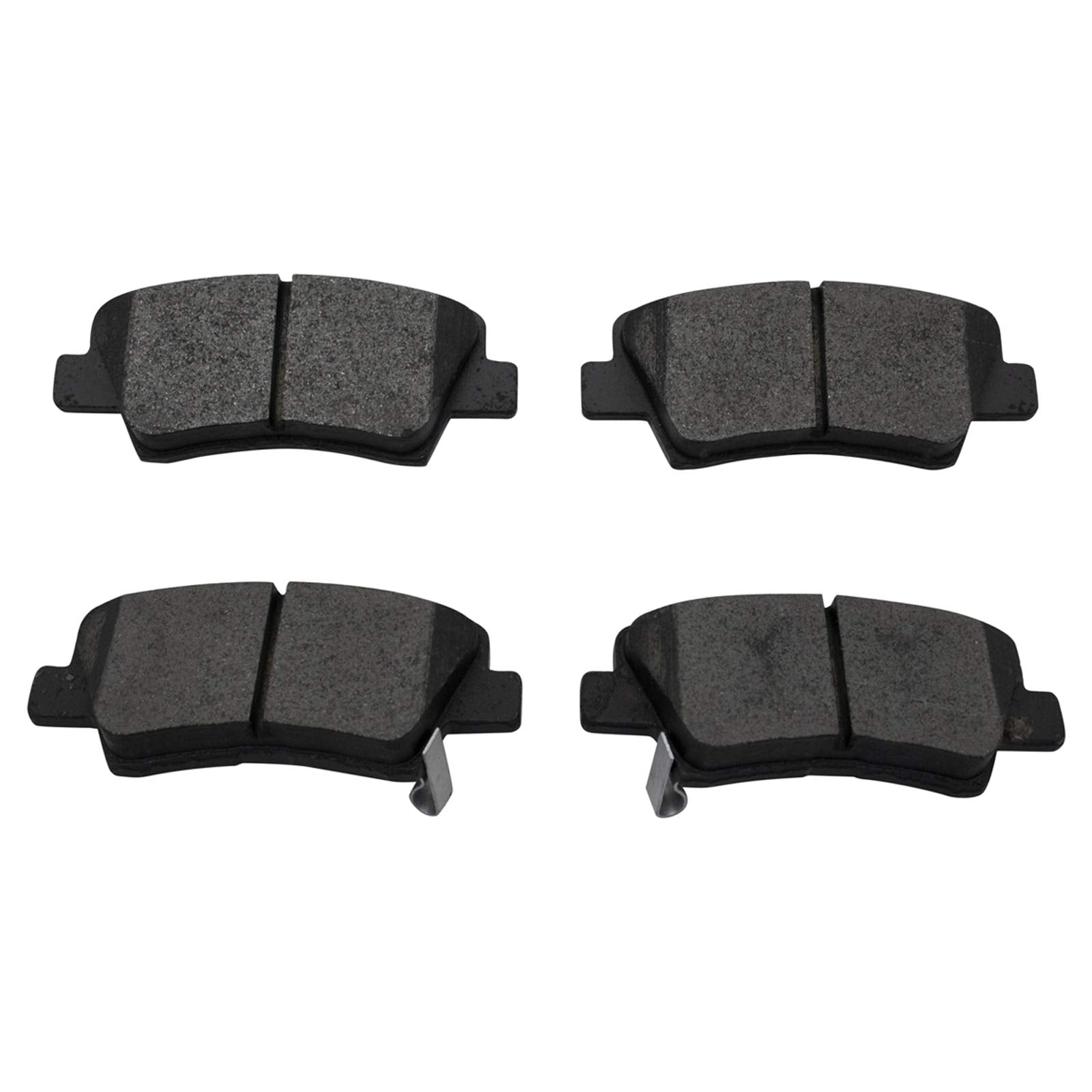 Trq Rear Brake Pad & Rotor Kit Brake Pads Brake Rotor Ceramic Premium G-Coated Compatible With 2013-2016 Hyundai Elantra Gt 2012