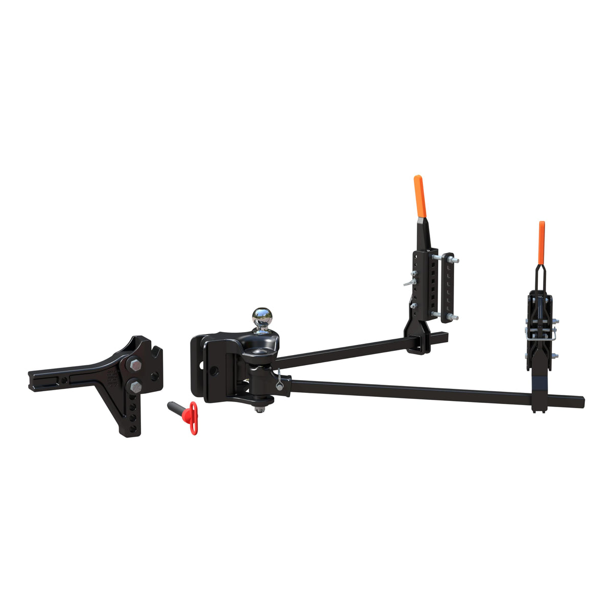 BKDK CURT 17520 TruTrack 4P Trailer-Mounted Weight Distribution Hitch with Active Sway Control, Up to 10,000 GTW