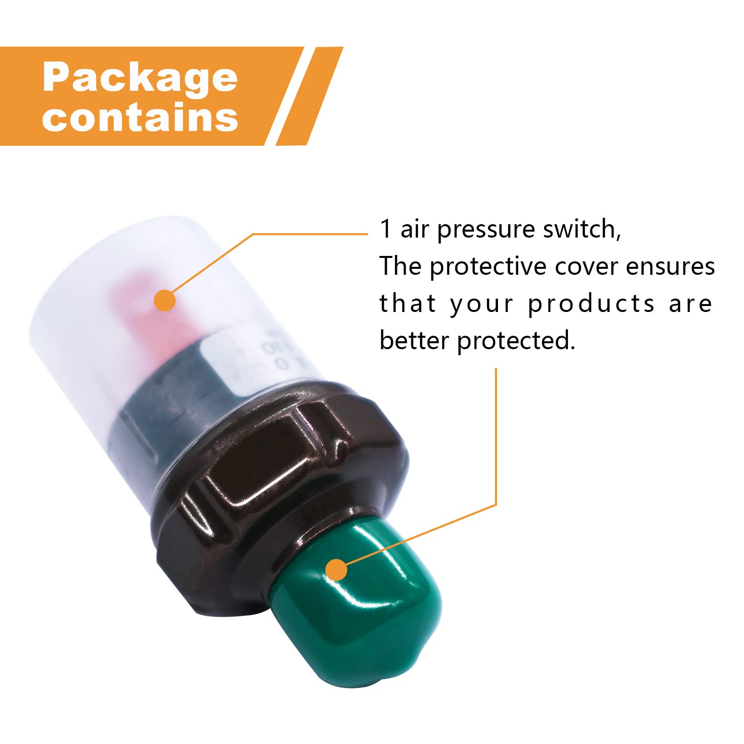 Mankk Air Pressure Switch 110-145 Psi Thread 1/4'' Npt 24V 12V Dc Air Compressor Pressure Switch For Air Horn Train 110-145-1/4'