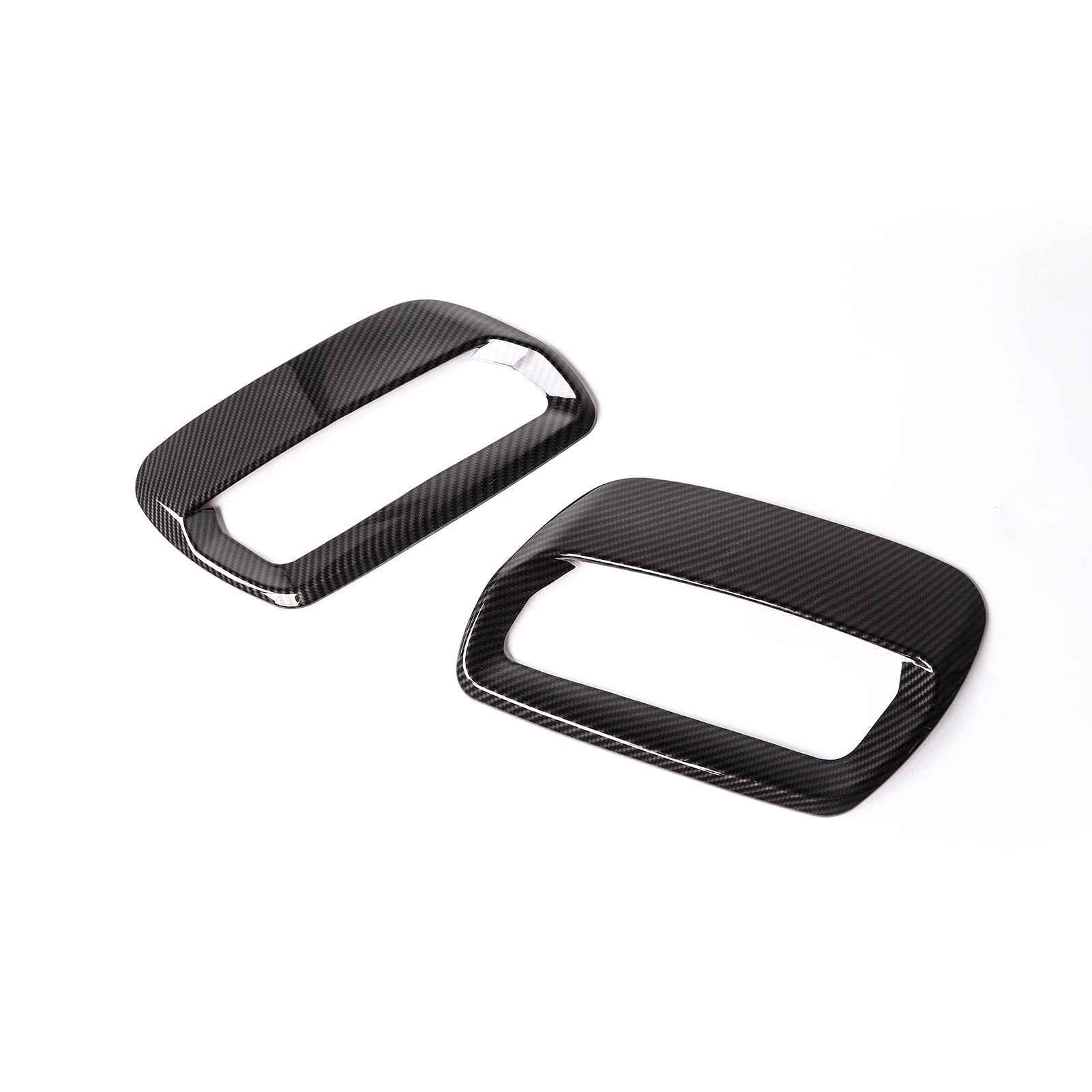 Rt-Tcz Abs Hood Engine Air Vent Outlet Trim Cover Interior Accessories For Ford Mustang 2018 2019 2020 2021 2022, 2 Pcs (Carbon