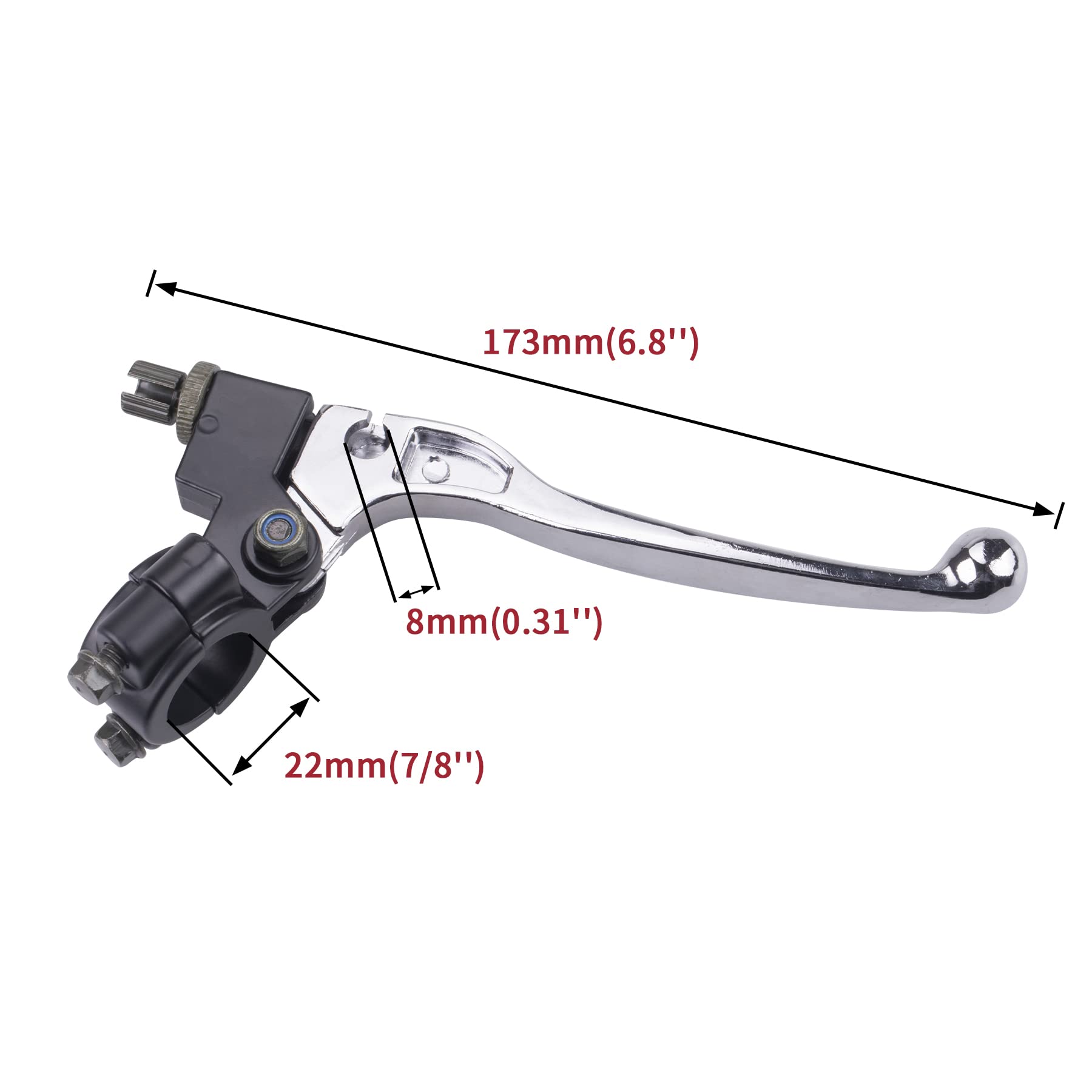 Cncmotok 7/8'' Handlebar Left Clutch Lever And 39' Clutch Cable With Adjuster Compatible With 50Cc 70Cc 90Cc 110 Cc 125Cc Ssr Apollo Dirt Pit Bikes