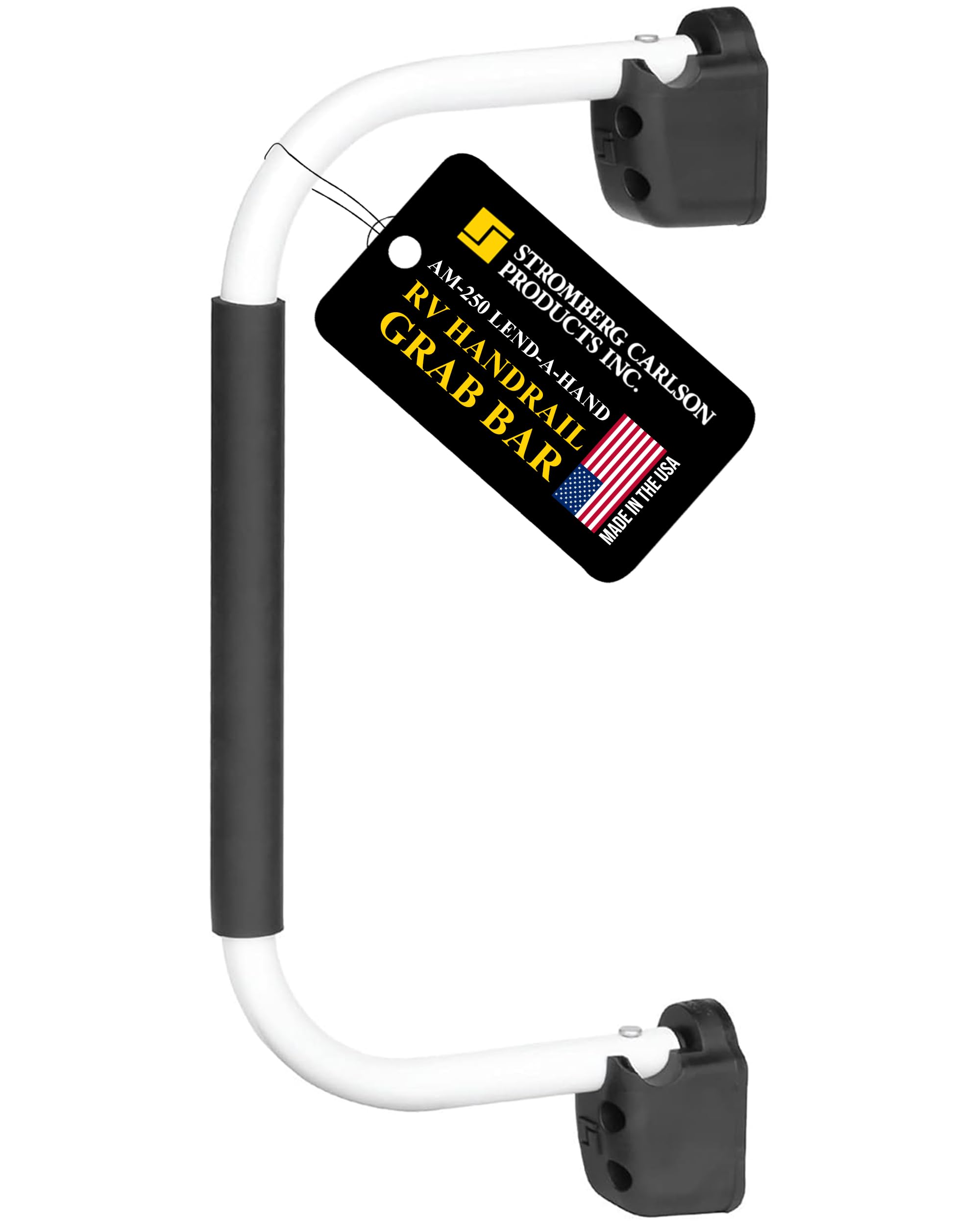 Stromberg Carlson Am-250 Lend-A-Hand Mini Assist Rail - Rv Railing For Steps, Rv Hand Rail & Folding Handle Entry Door Grab Bar,