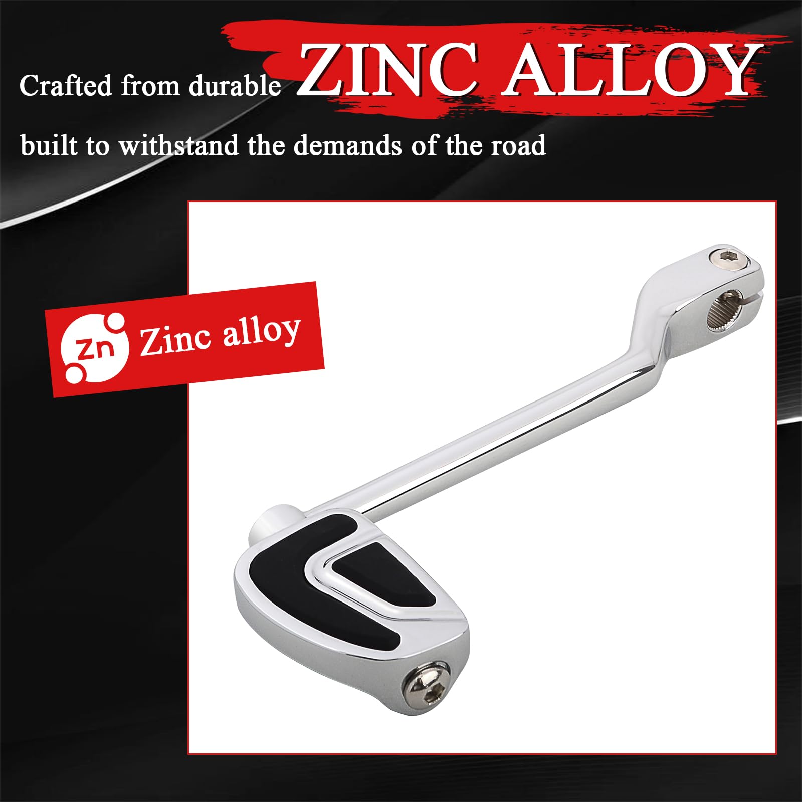 Wowtk Heel/Toe Shifter Levers W/Shift Pegs, Front And Rear Shifter Pegs For Harley '86-'17 Fl Softail, '88-Later Touring Cvo Roa