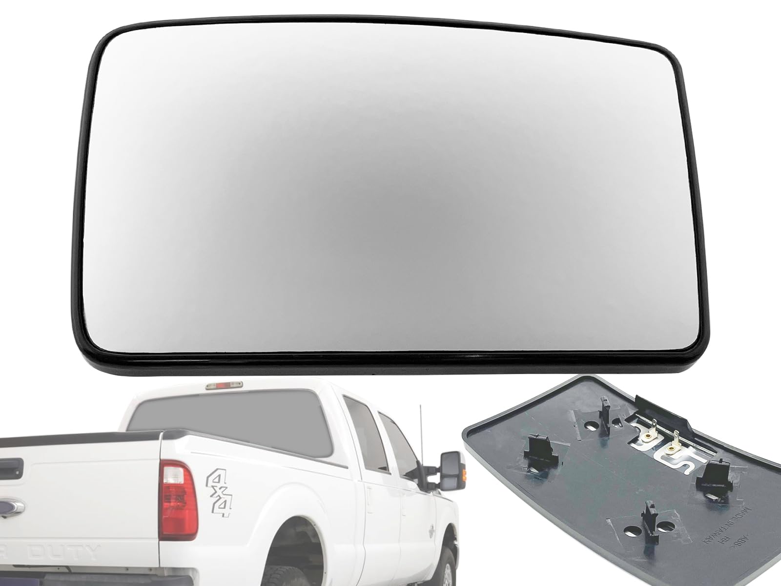 APA Replacement for Towing Mirror Lower Wide View Glass Heated 2013-2016 F Series SUPER DUTY F250 F350 F450 F550 Passenger Right