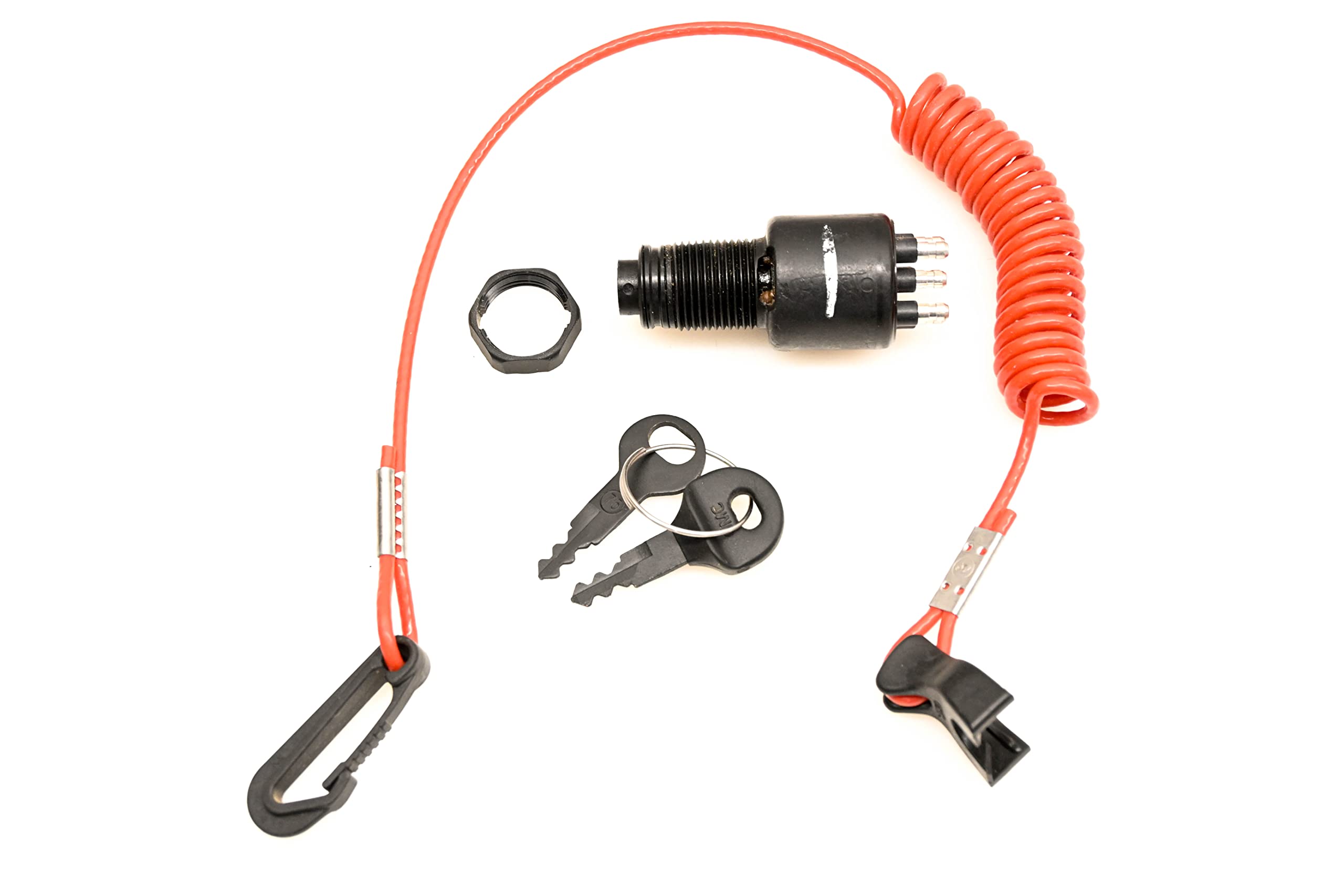 Johnson, Evinrude, Omc Ignition Key Switch & Safety Lanyard 5005801, 175974