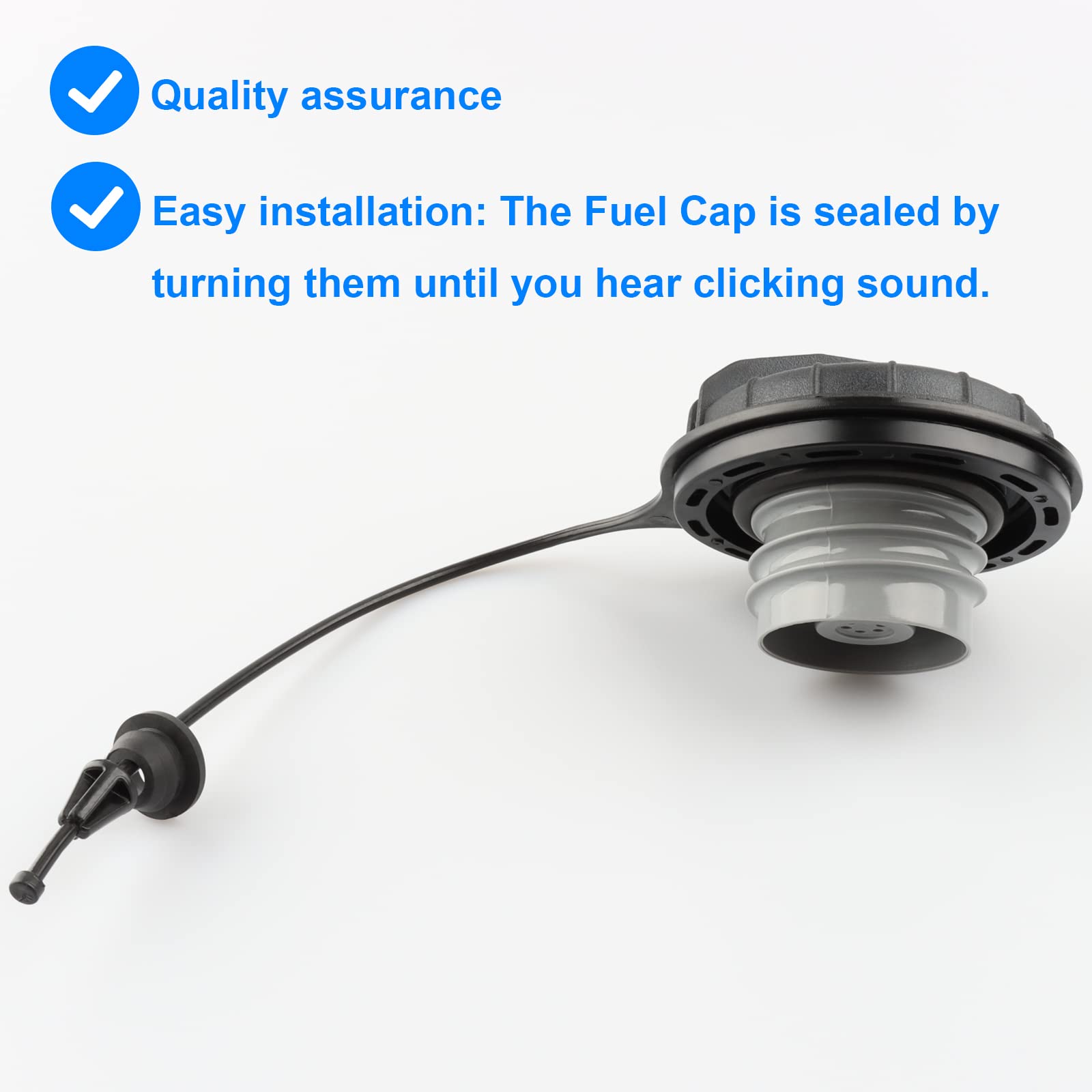 Fuel Gas Cap Replace FC920, F4TZ-9030-C Compatible with Ford - 1987-1996 Bronco, 1987-1996 F150 F250 F350, 1989-1996 E150 E250 E