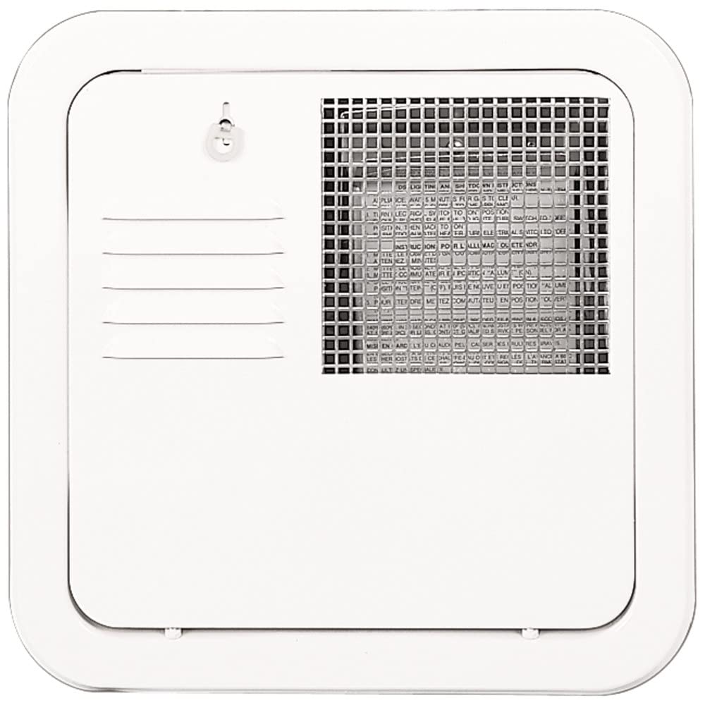 Suburban Direct Fit Flush Mount Water Heater Replacement Access Door, Polar White Exterior Access Door, Use with Suburban 10 and
