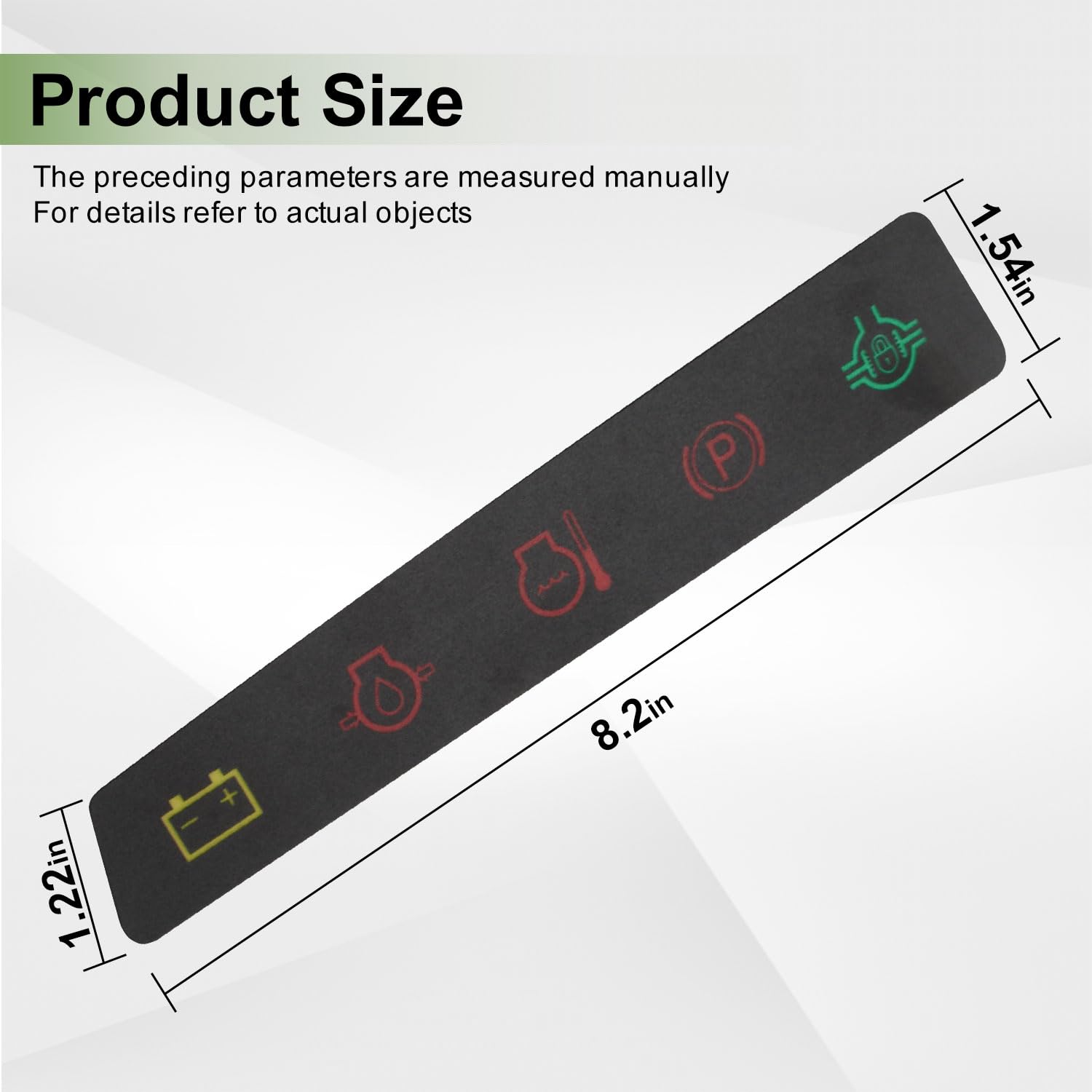M117670 Dash Panel Decal/Instrument Panel Indicator Label Compatible with John De-ere Utility Vehicle 4X2, 6X4 Gators Below Seri