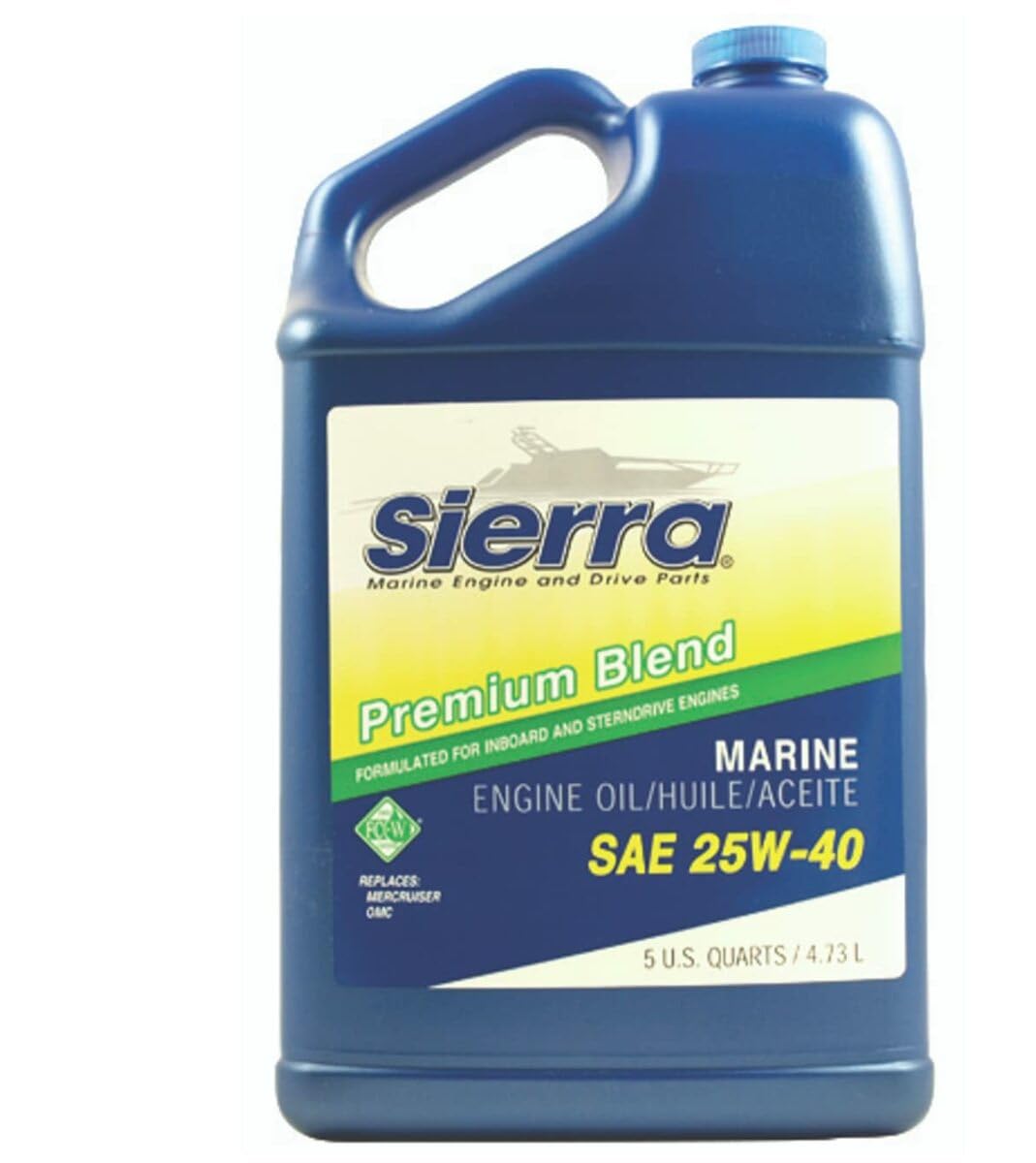 Sierra 18-94004; 25W40 Motor Oil, 5 Qt @4 Made By Sierra