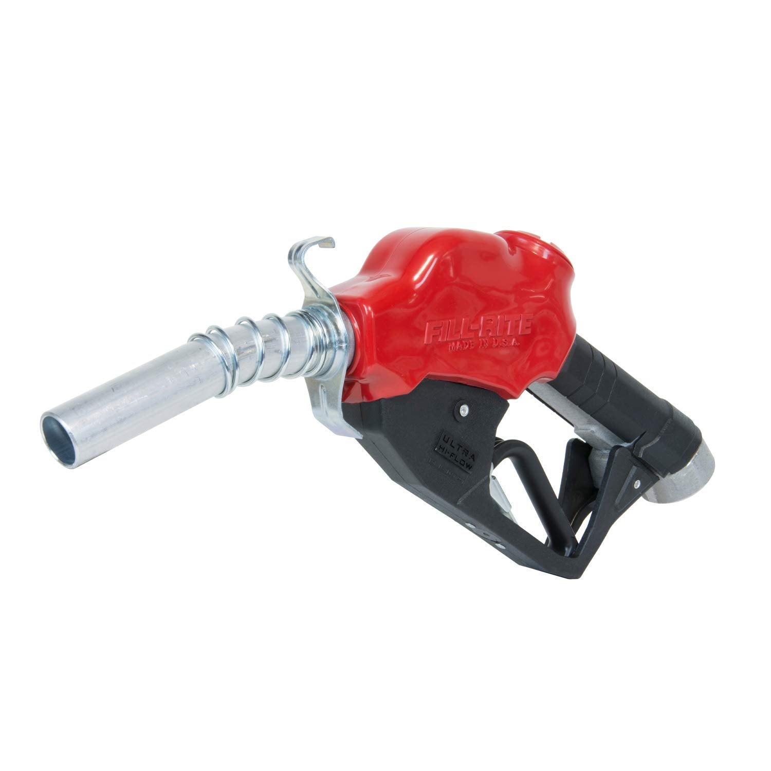 FillRite N100DAU13 1 540 GPM (19150 LPM) Ultra High Flow Automatic Nozzle with Hook (Red)