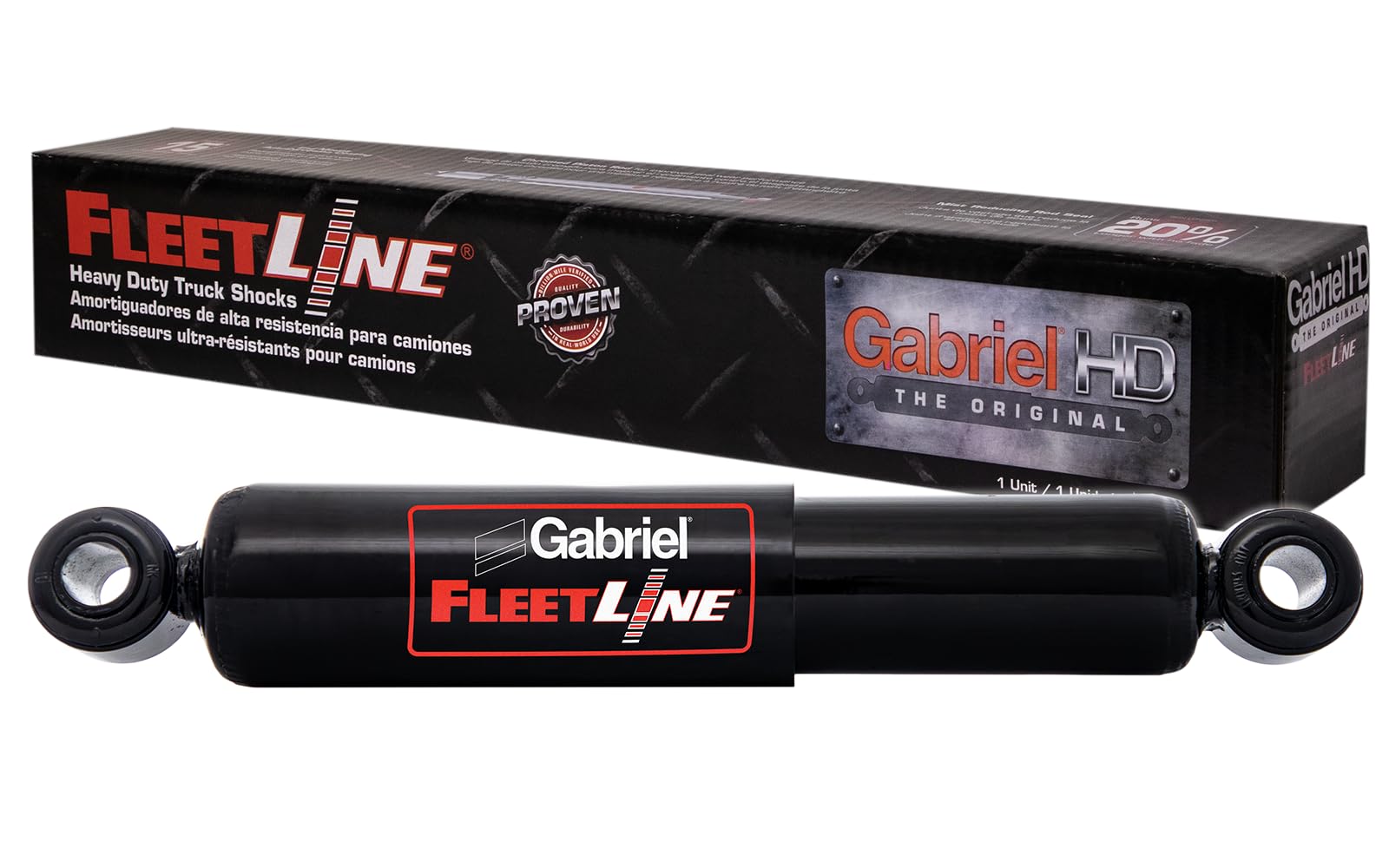 Gabriel 85060 Fleetline Heavy Duty Rear Shock Absorbers For Trucks W/Chalmers 40K Lb; Freightliner; Kenworth; Peterbilt; Saf Hol