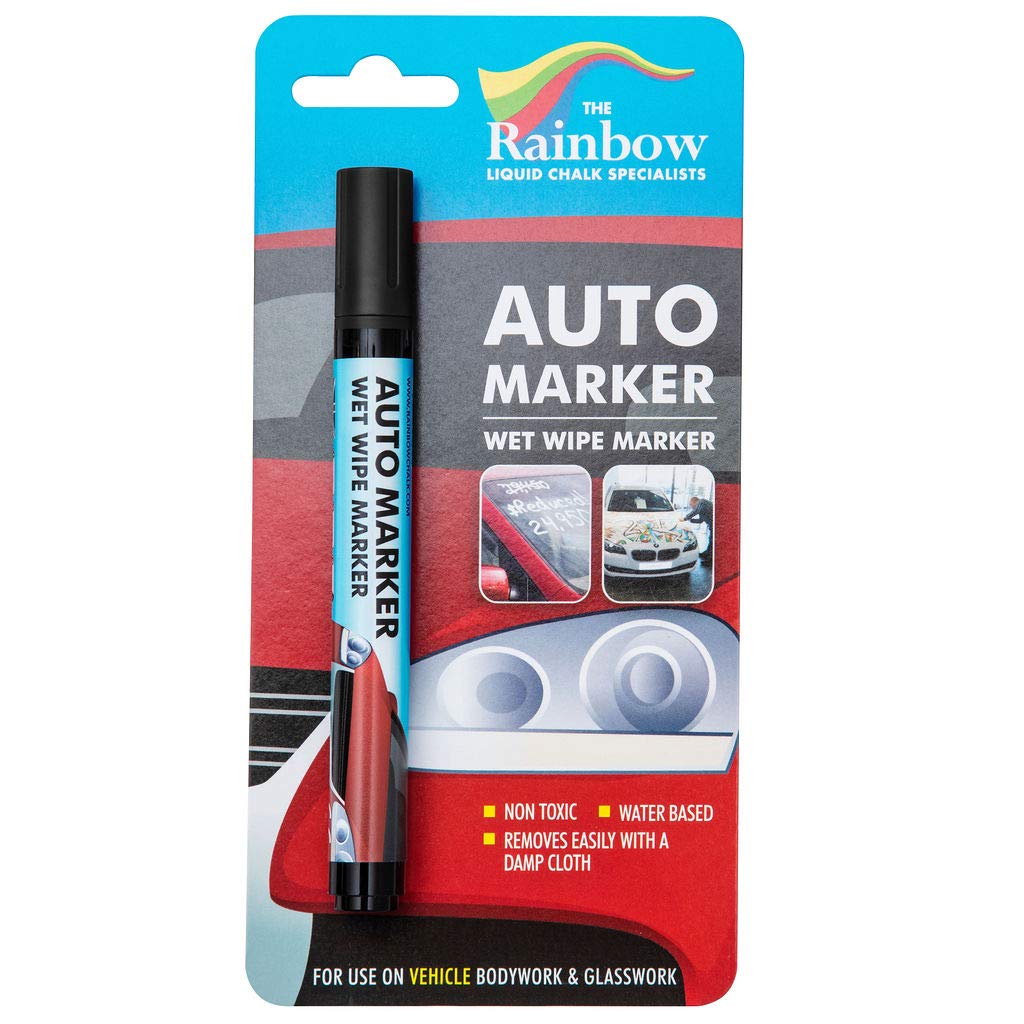 Window Markers For Glass Washable Car Window Paint Pen- Dry Erase Liquid Chalk Marker Car Decorations On All Surfaces, Tire, Win