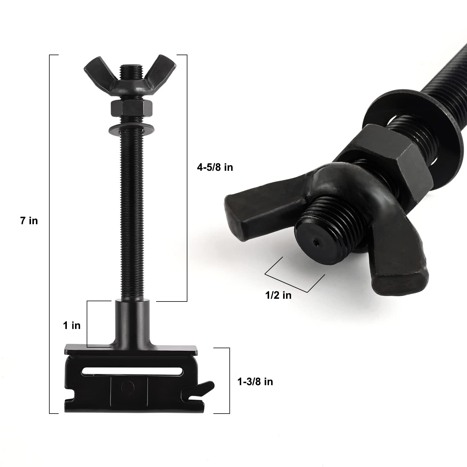 SALUINOKI E-Track Spare Tire Mount Etrack Accessories for Garages 2 Pack