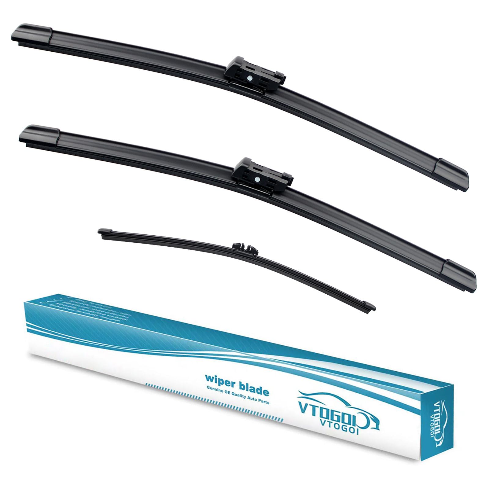 Vtogoi Wiper Blades With Rear Wiper Blades Set For 2016-2022 Volvo Xc90,Automotive Replacement Windshield Wiper Blades, That Mee
